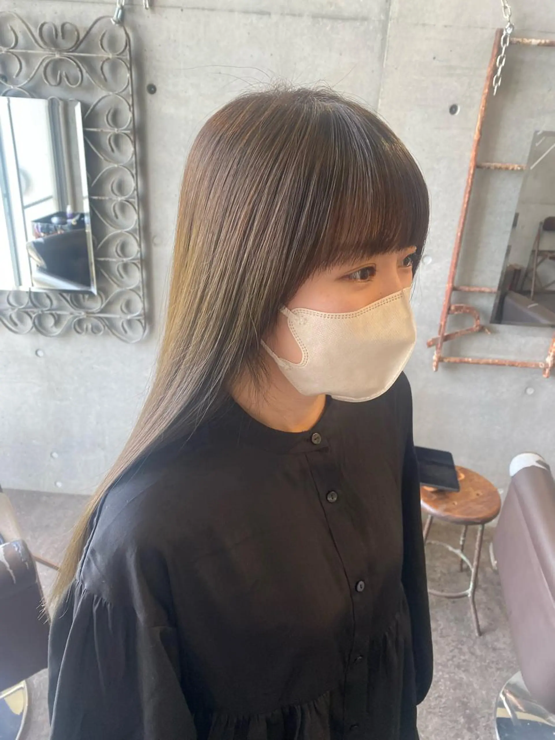 ロング カラー パーマ ヘアアレンジ メンズ キッズ ネイル マツエク・マツパ アイブロウ カット ヘアカラー トリートメント モリモト サナのヘアスタイル