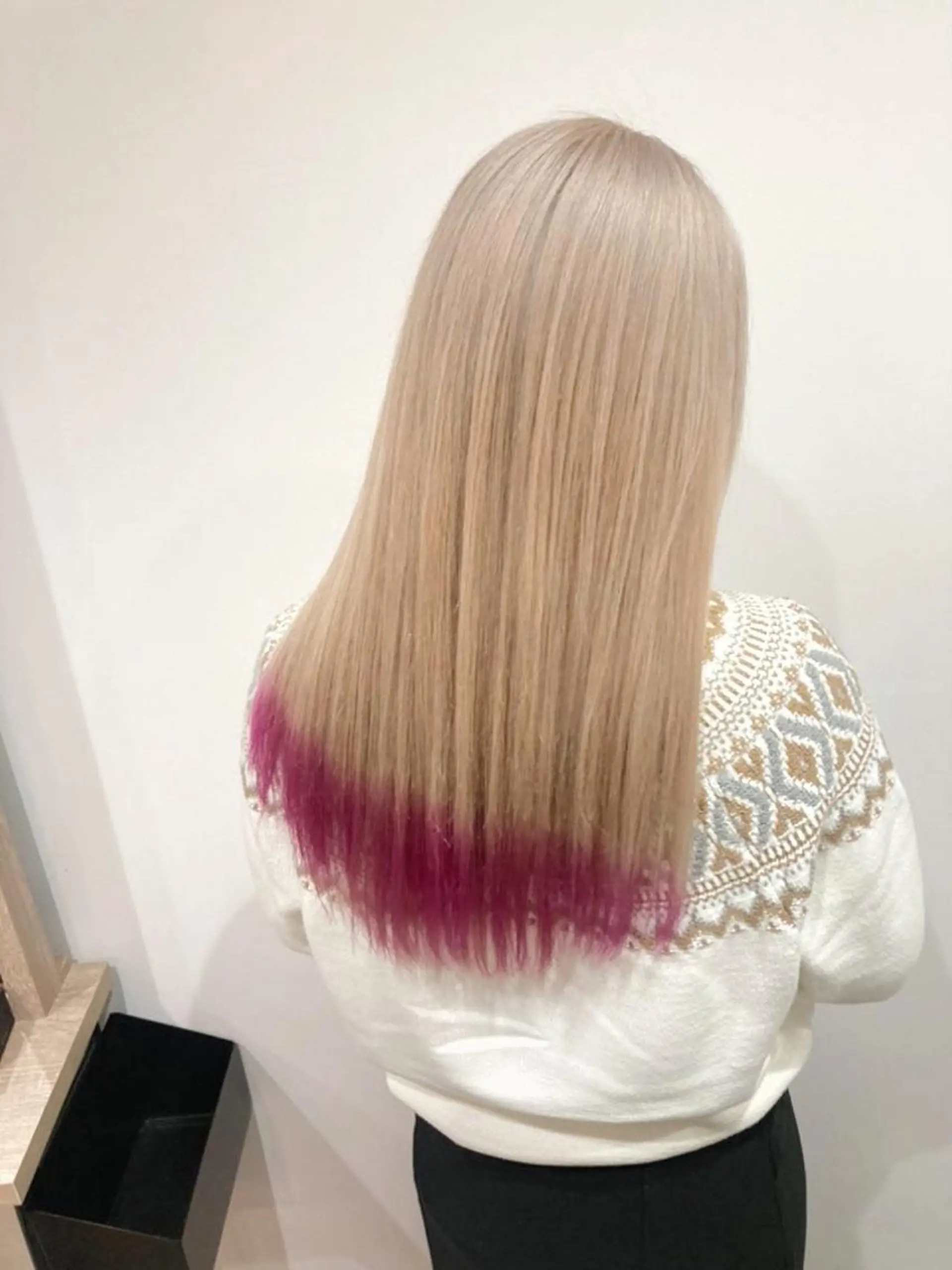 ロング カラー ブリーチ ハイトーン/メンズ/ デザイン/梅田/ミユのヘアスタイル