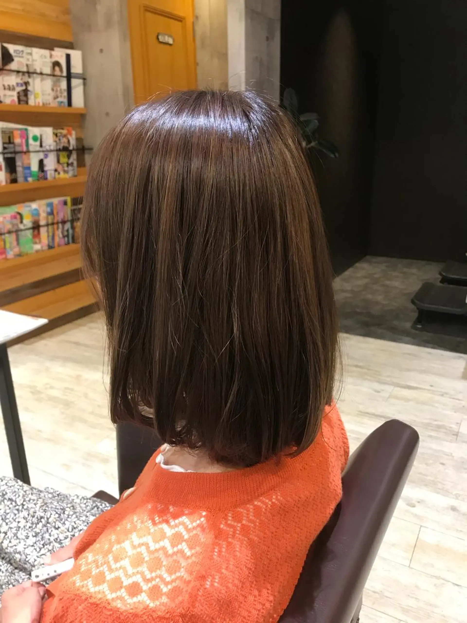 ミディアム カラー パーマ ヘアアレンジ メンズ キッズ ネイル マツエク・マツパ ヘアカラー EnBlesS西宮 マンツーマン神道有基のヘアスタイル
