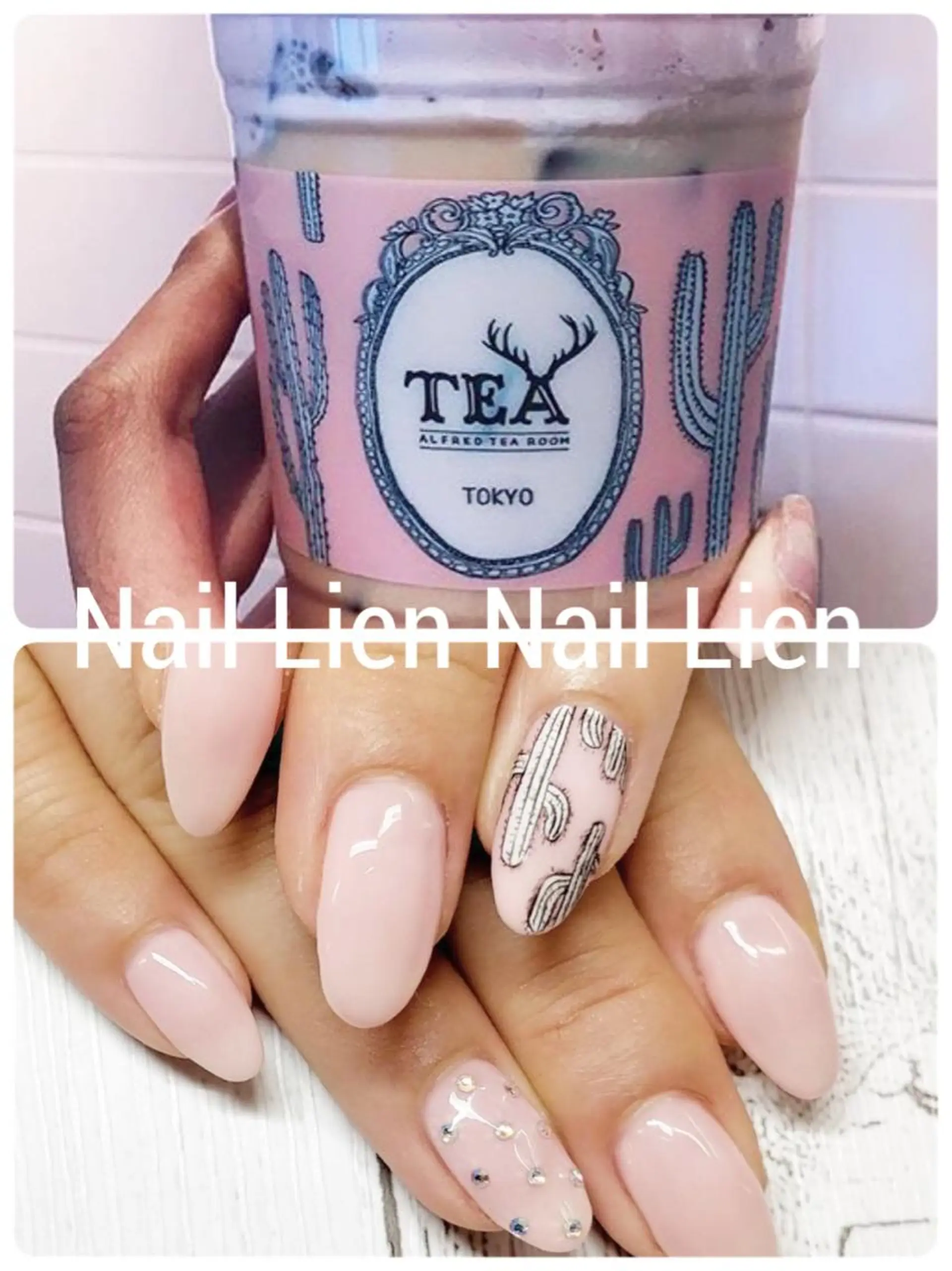 ネイル アートネイル ストーンネイル Nail lieNのネイルデザイン