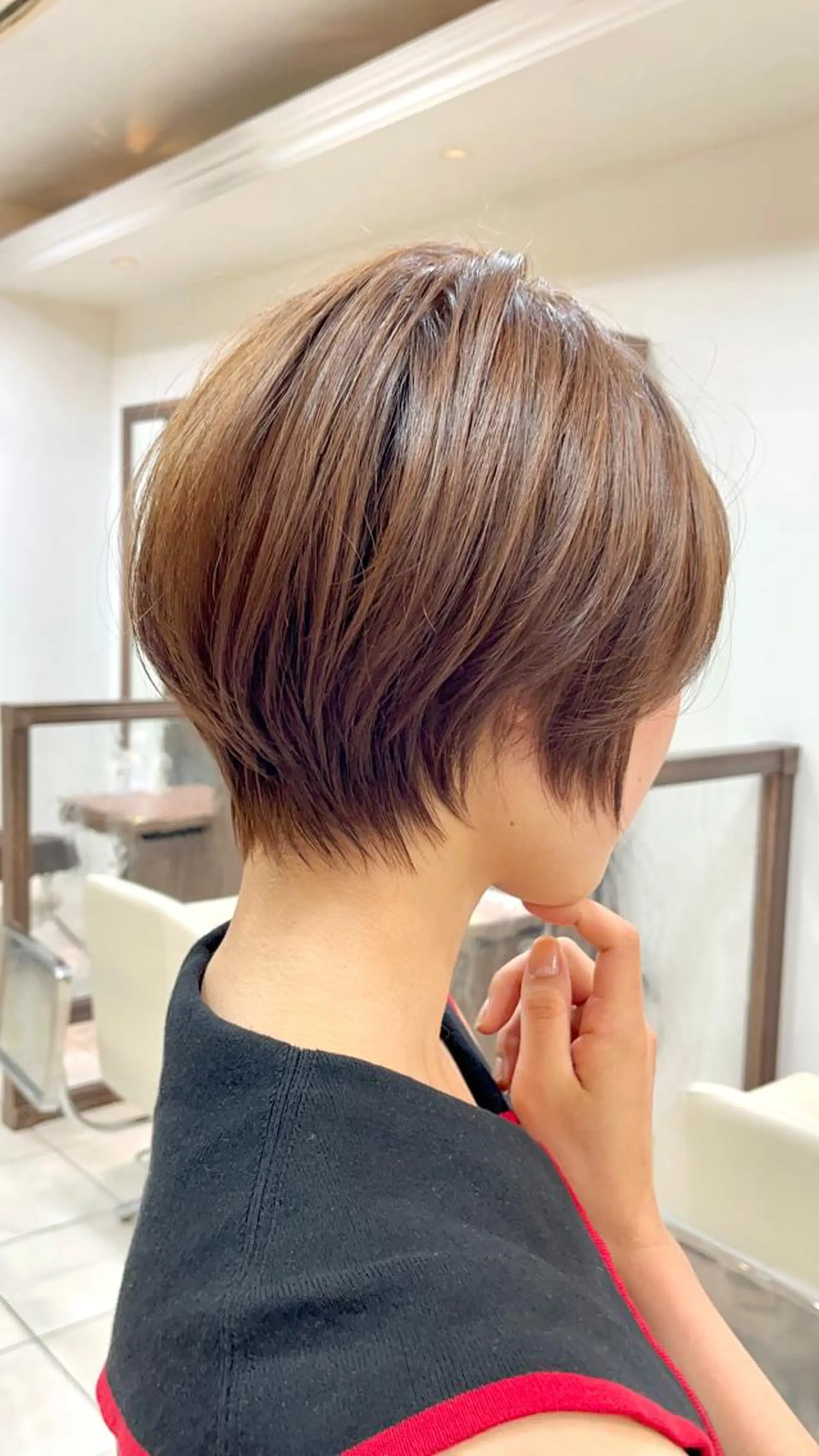 ショート ショートボブ ハンサムショート ボブ くびれヘア ハイライト カット ヘアカラー トリートメント 《大人気髪質改善》 プログレス国分寺店のヘアスタイル