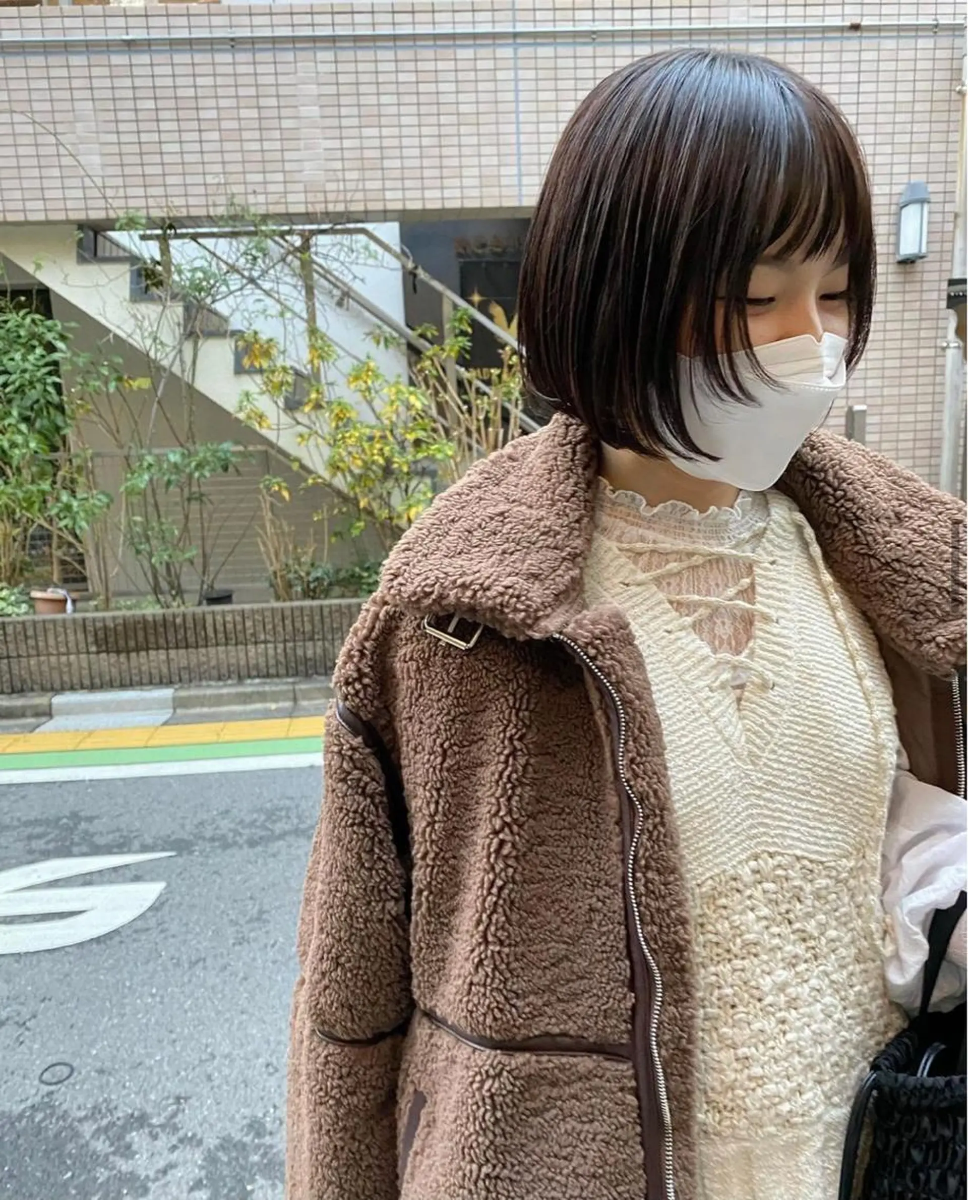 ショート ボブレイヤー ボブ 顔まわりレイヤー 顔周りカット レイヤーカット ミク／ 北参道／ショートのヘアスタイル