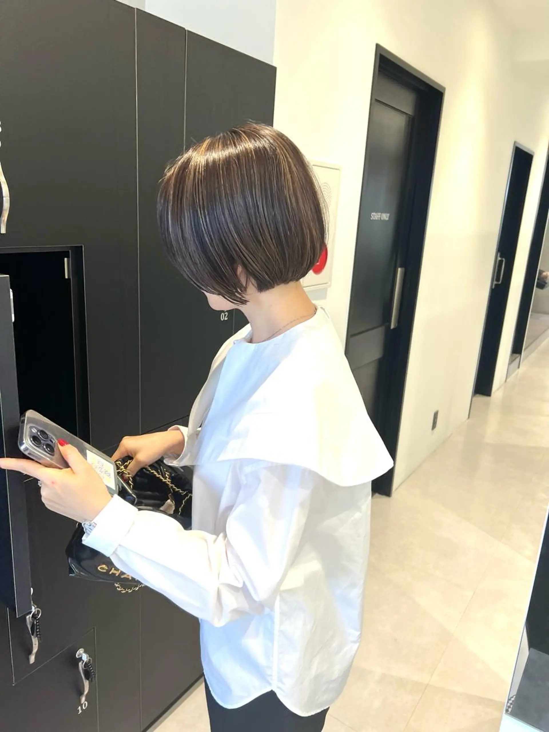 ショート カラー ショートボブ／川崎 子安健太のヘアスタイル