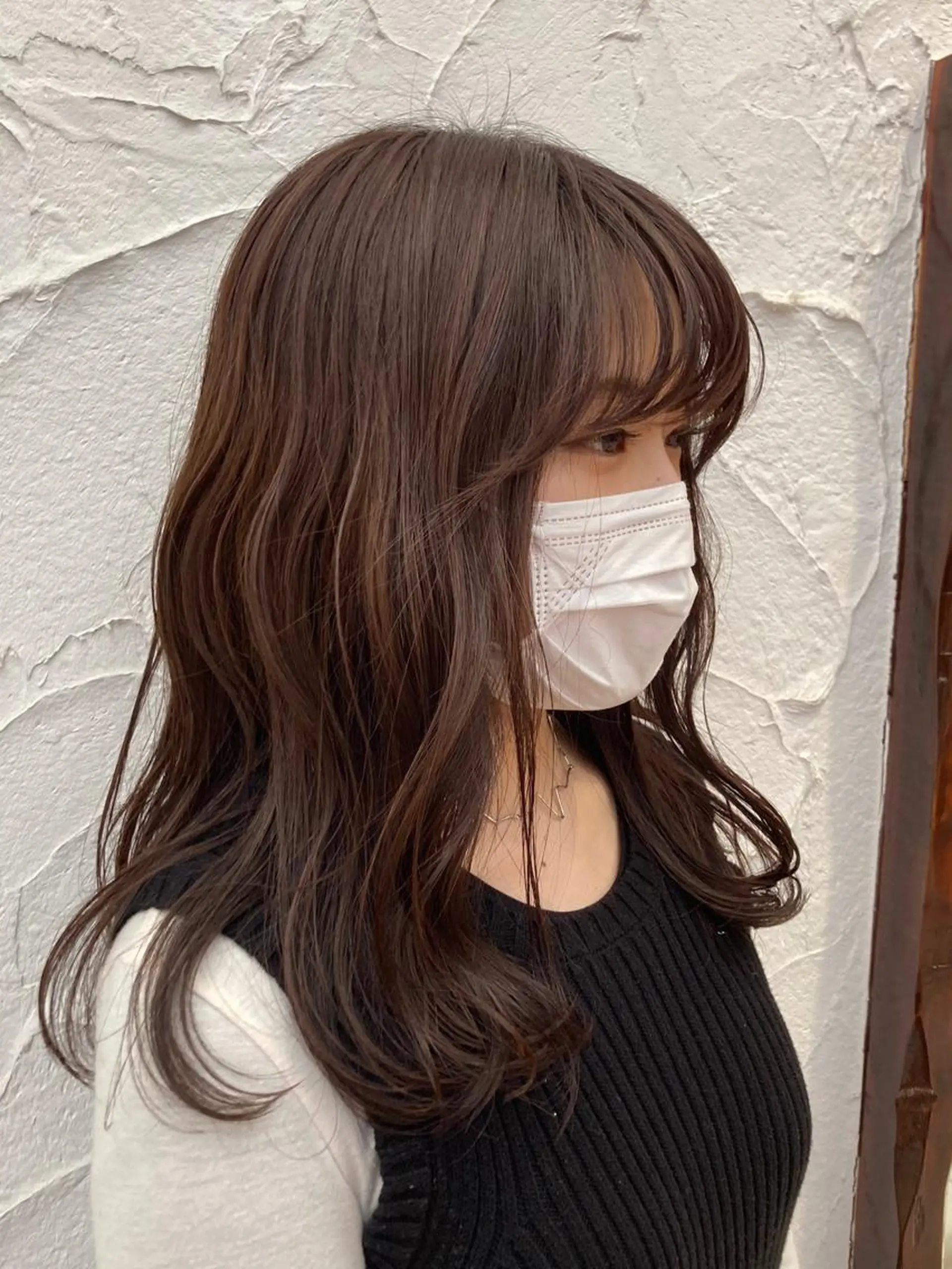 ロング カラー パーマ ヘアアレンジ デザインカラー✨ 日高桃佳のヘアスタイル