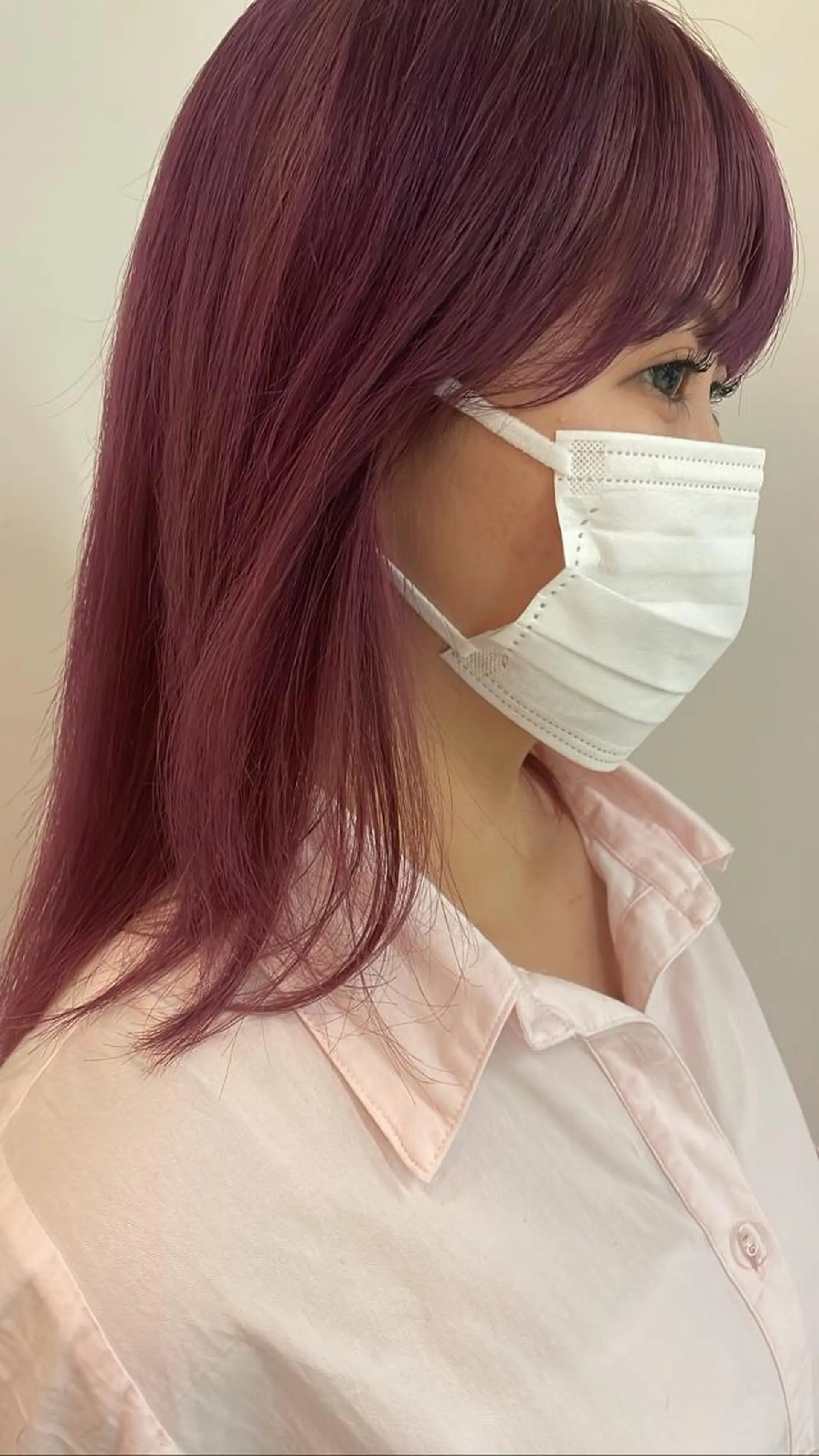 ミディアム カラー GO TODAY シェアサロン Flos店所属・🫧ハイトーン✨格安 より質💐マンツーマのヘアスタイル