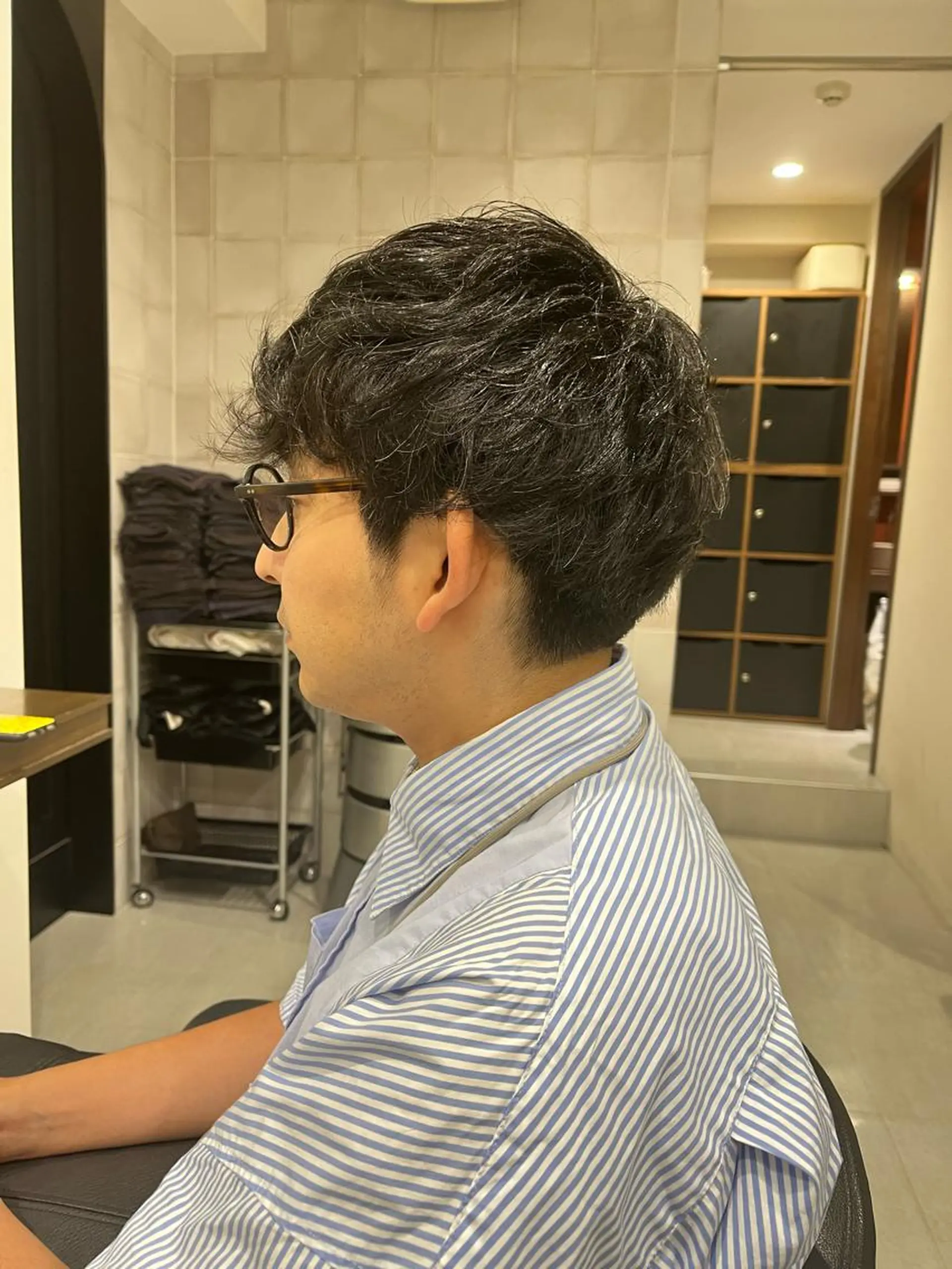 ショート メンズ くせ毛 💫似合わせカット 💫かずはのヘアスタイル