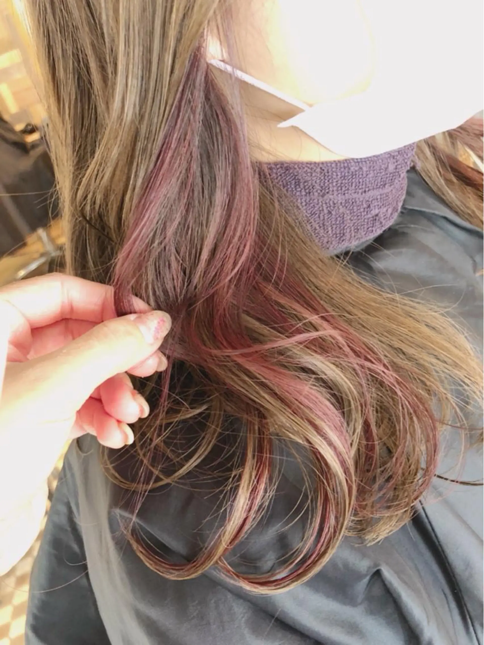 ロング カラー ヘアカラー トリートメント freedom  下中野店所属・🫧🕊️かたやま さきこ🕊️🫧のヘアスタイル