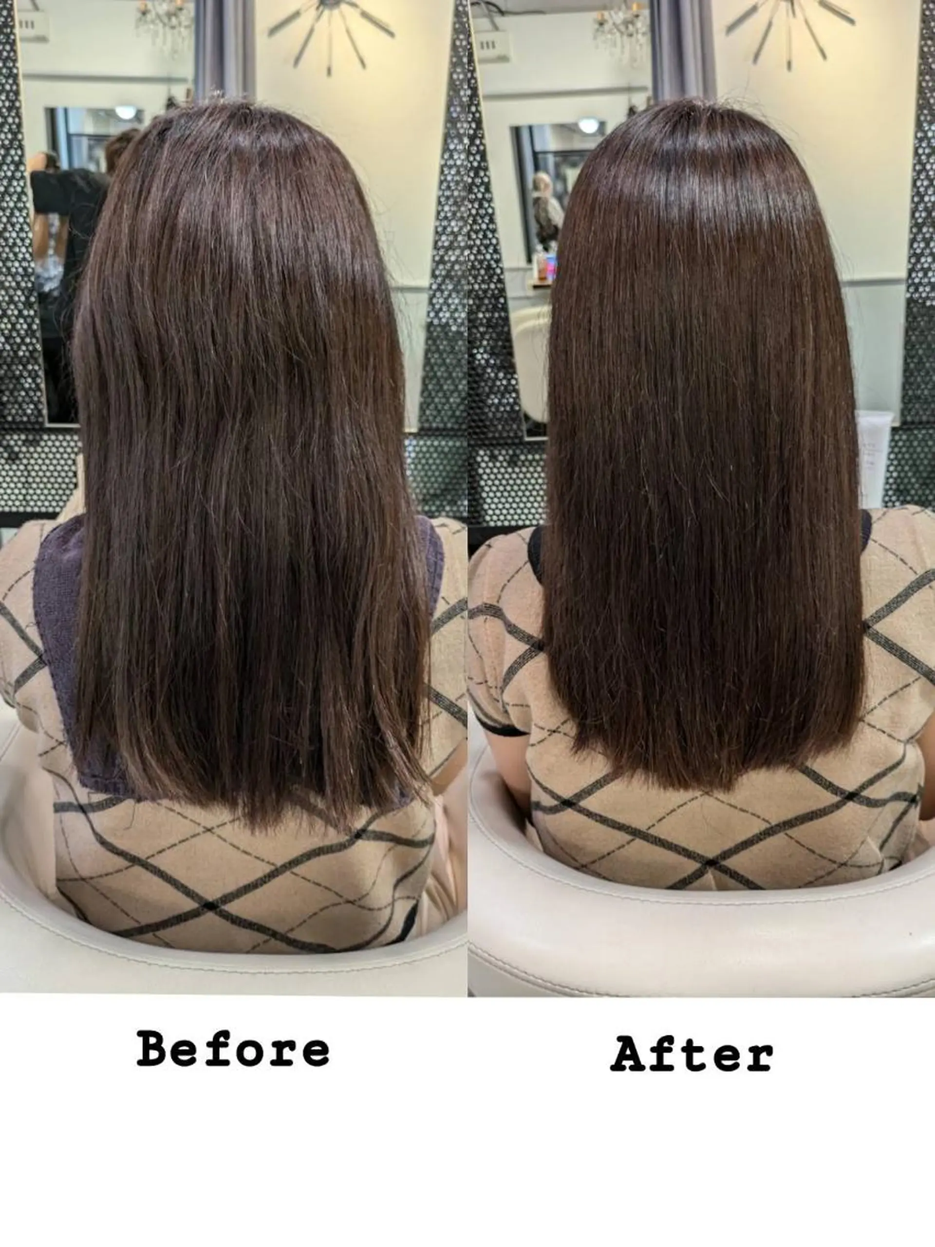 セミロング 縮毛矯正 ベージュ＊Spica 【ミルクティー】のヘアスタイル