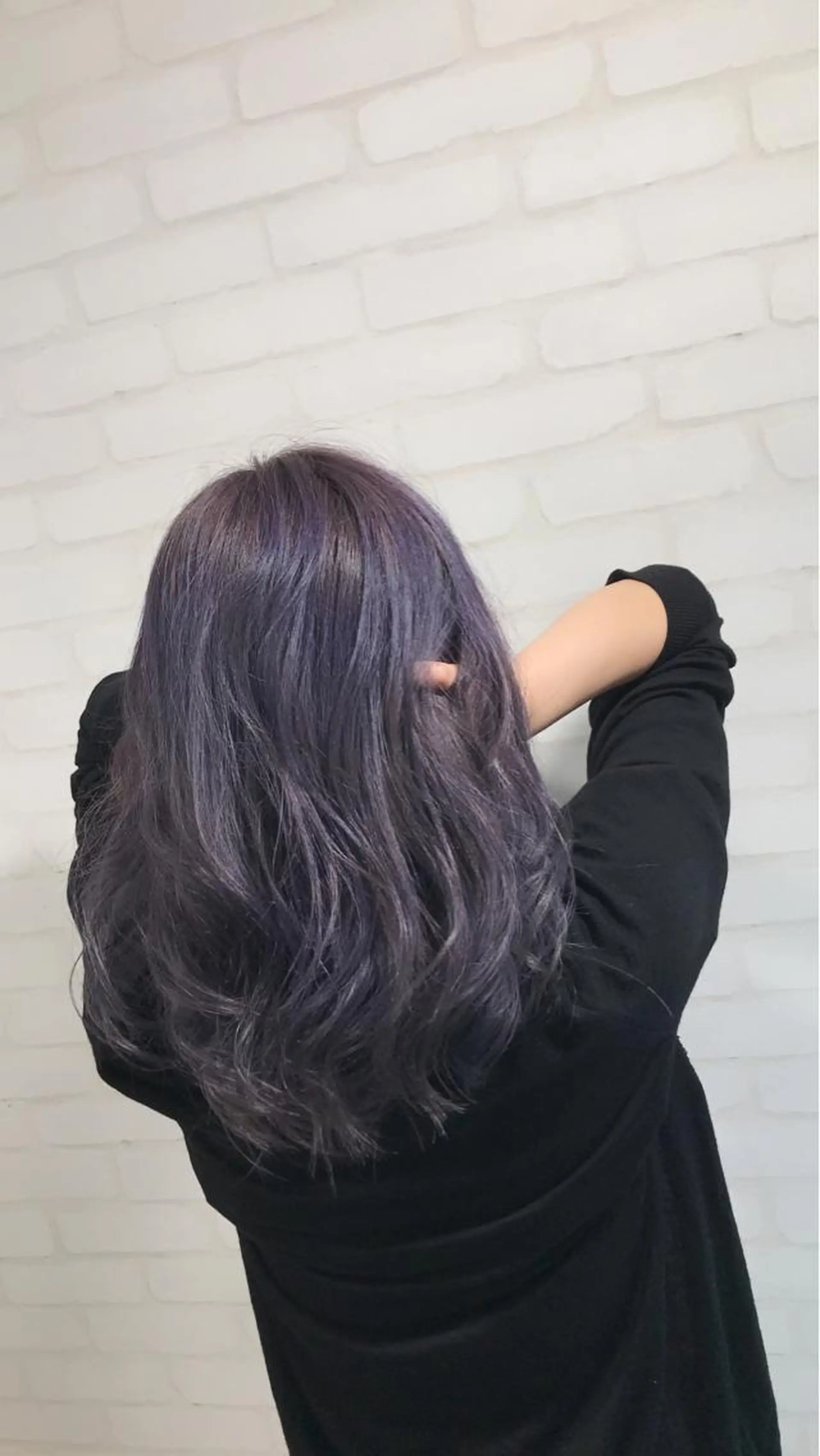 ロング パープルカラー Selene hair OSAKAのヘアスタイル