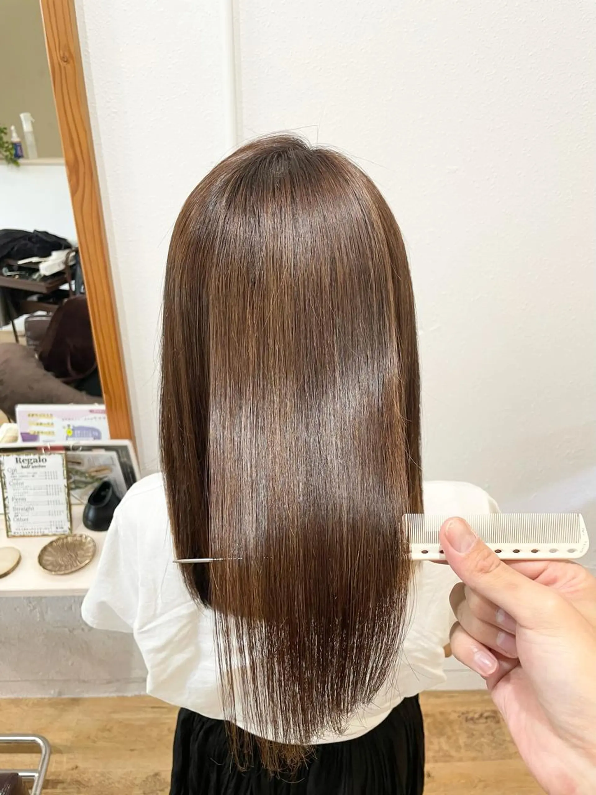 ロング カラー 髪質改善 トリートメント 美髪矯正/髪質改善 レガロ堺市伏尾/松田のヘアスタイル