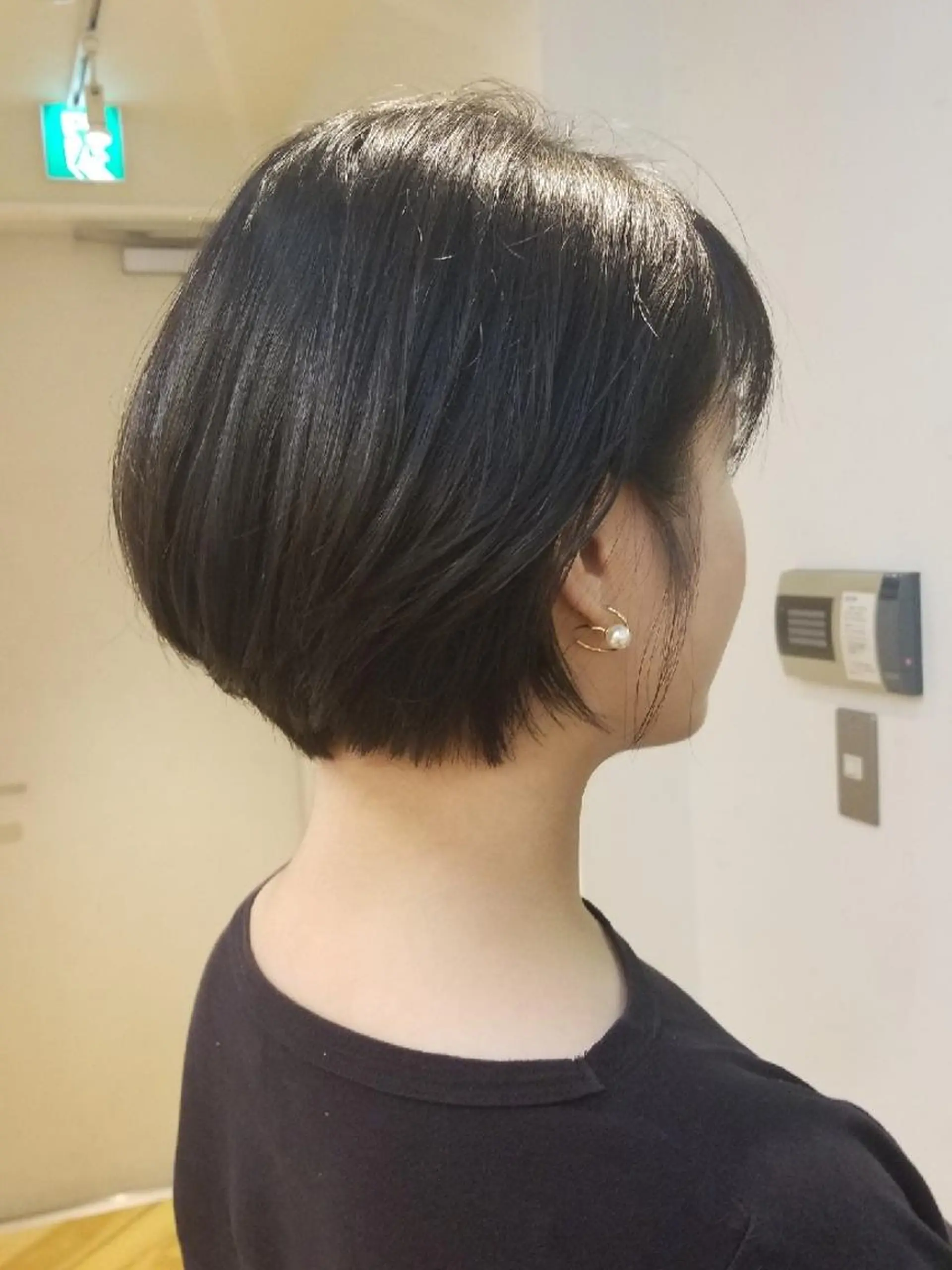 ショート ばんの かすみのヘアスタイル