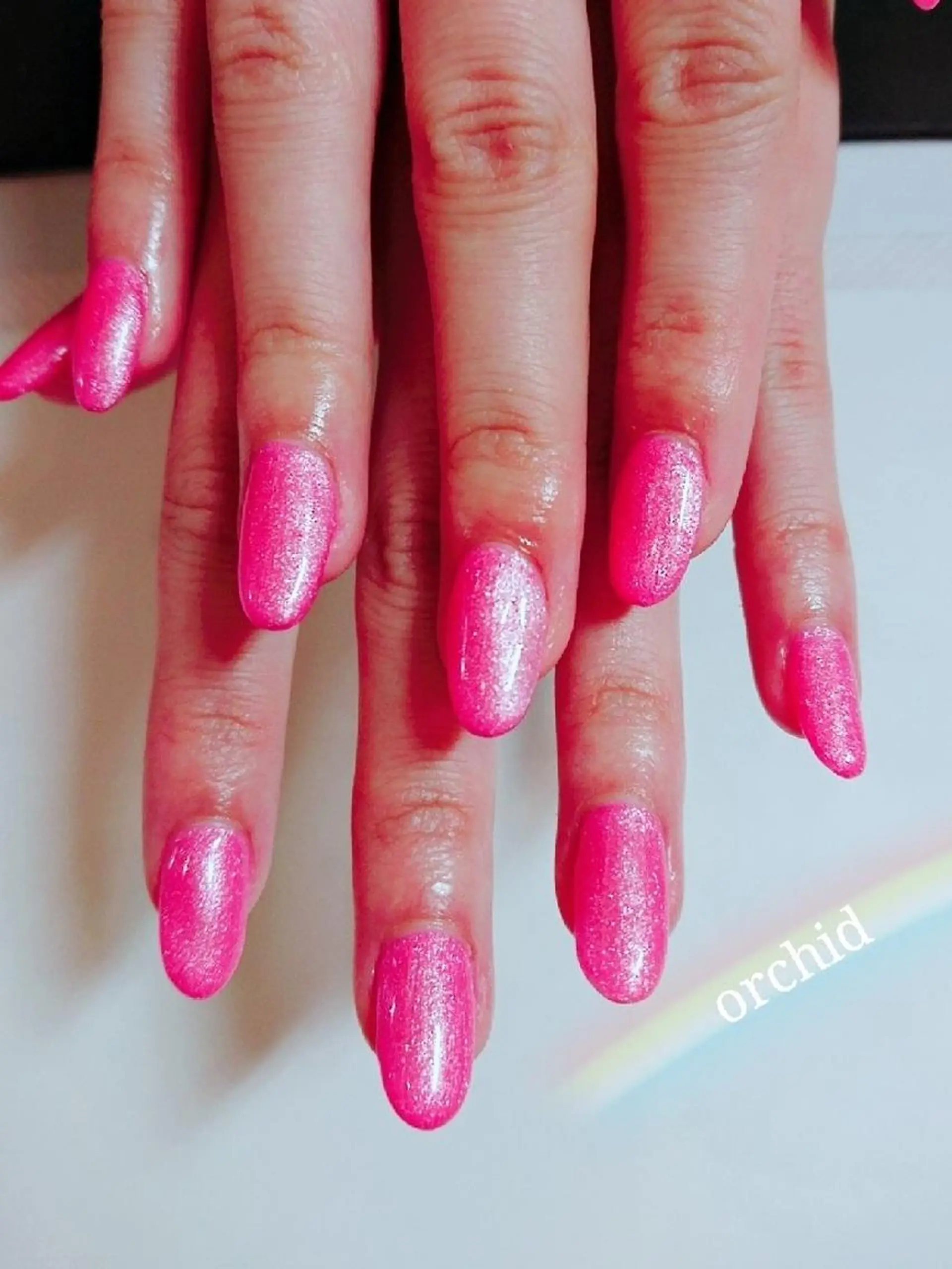 ネイル ワンカラーネイル スカルプネイル orchid ♡オーキッドのネイルデザイン