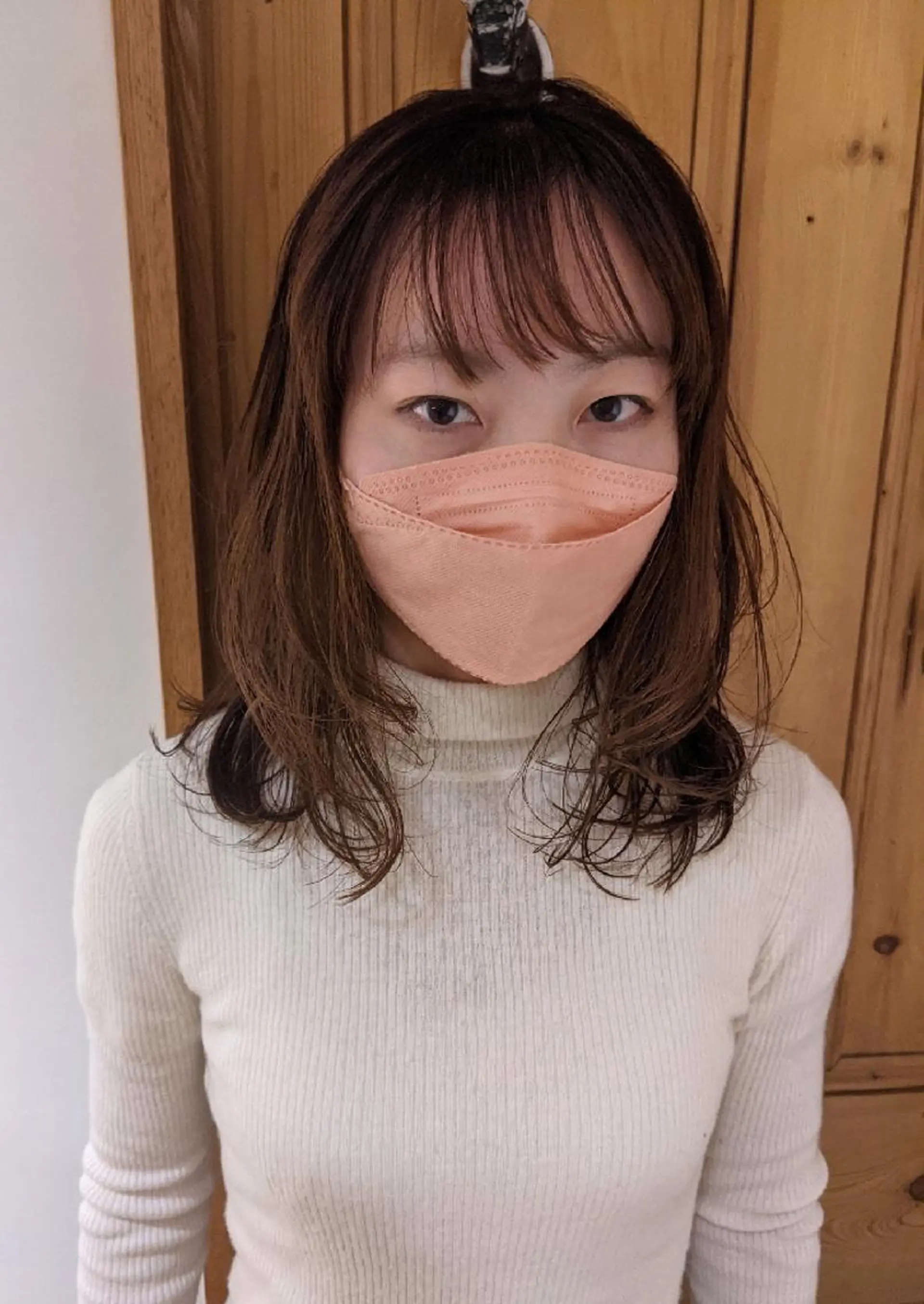 セミロング レイヤーカット マエハラ ナナのヘアスタイル