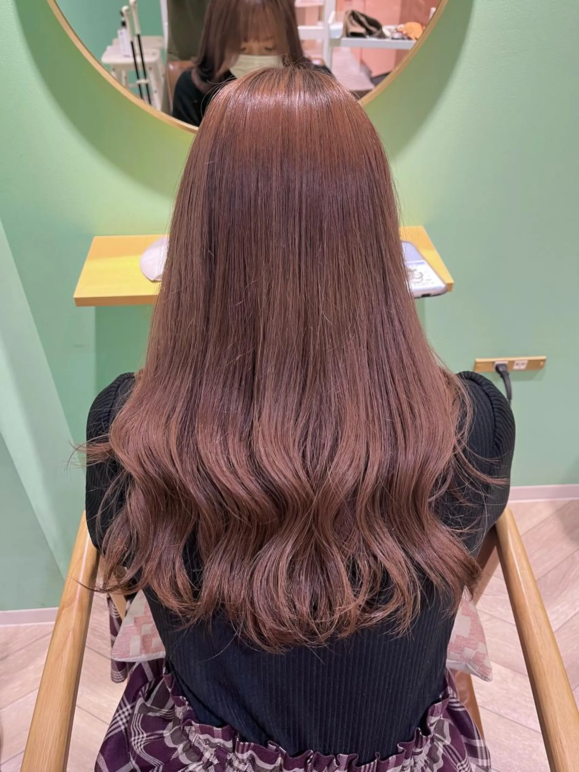 ロング カラー ブラウンカラー チョコレートブラウン 髪質改善☆ 縮毛矯正miyuのヘアスタイル