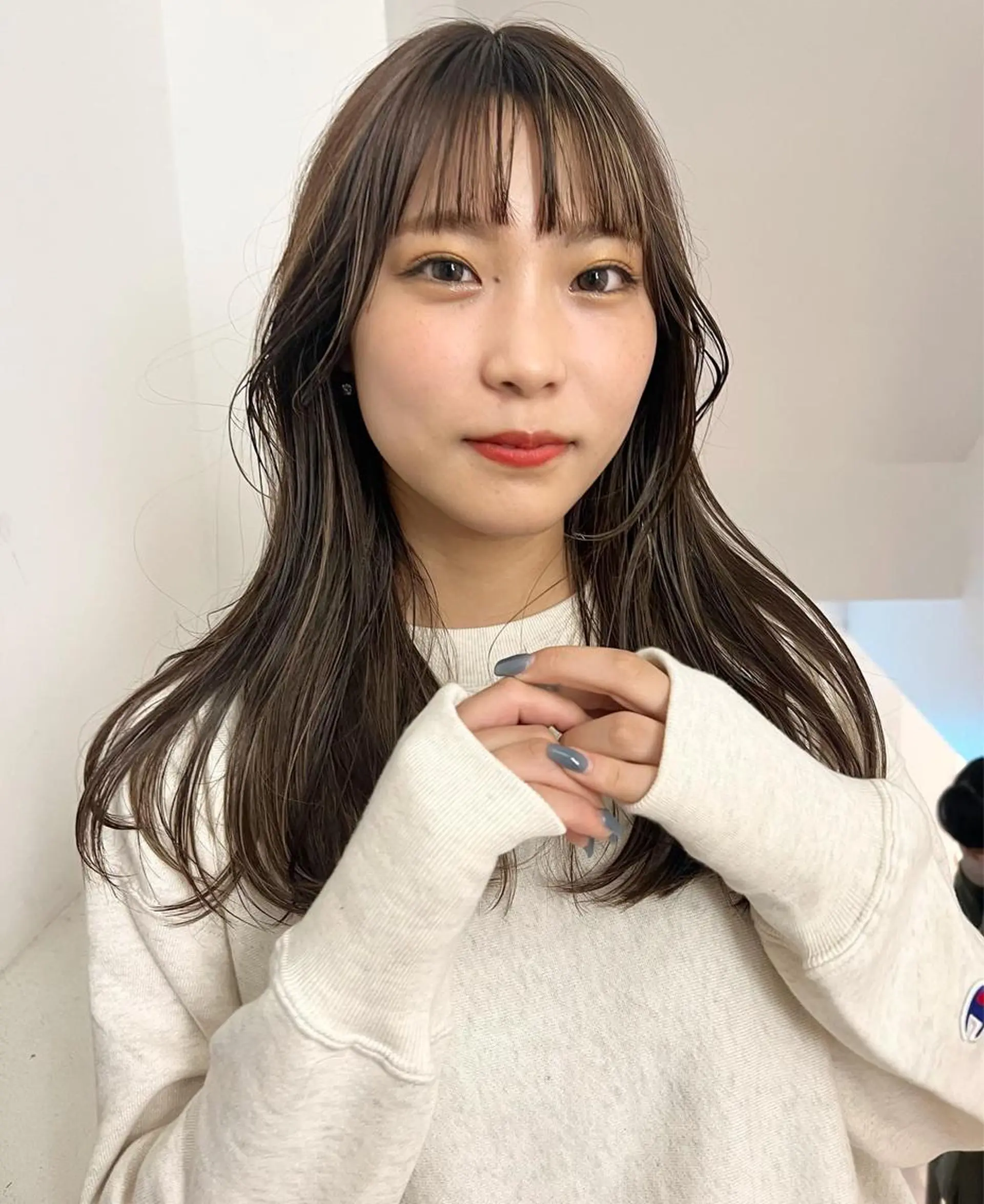 ロング カラー 顔周りカット/透明感 カラー✂️MEIのヘアスタイル