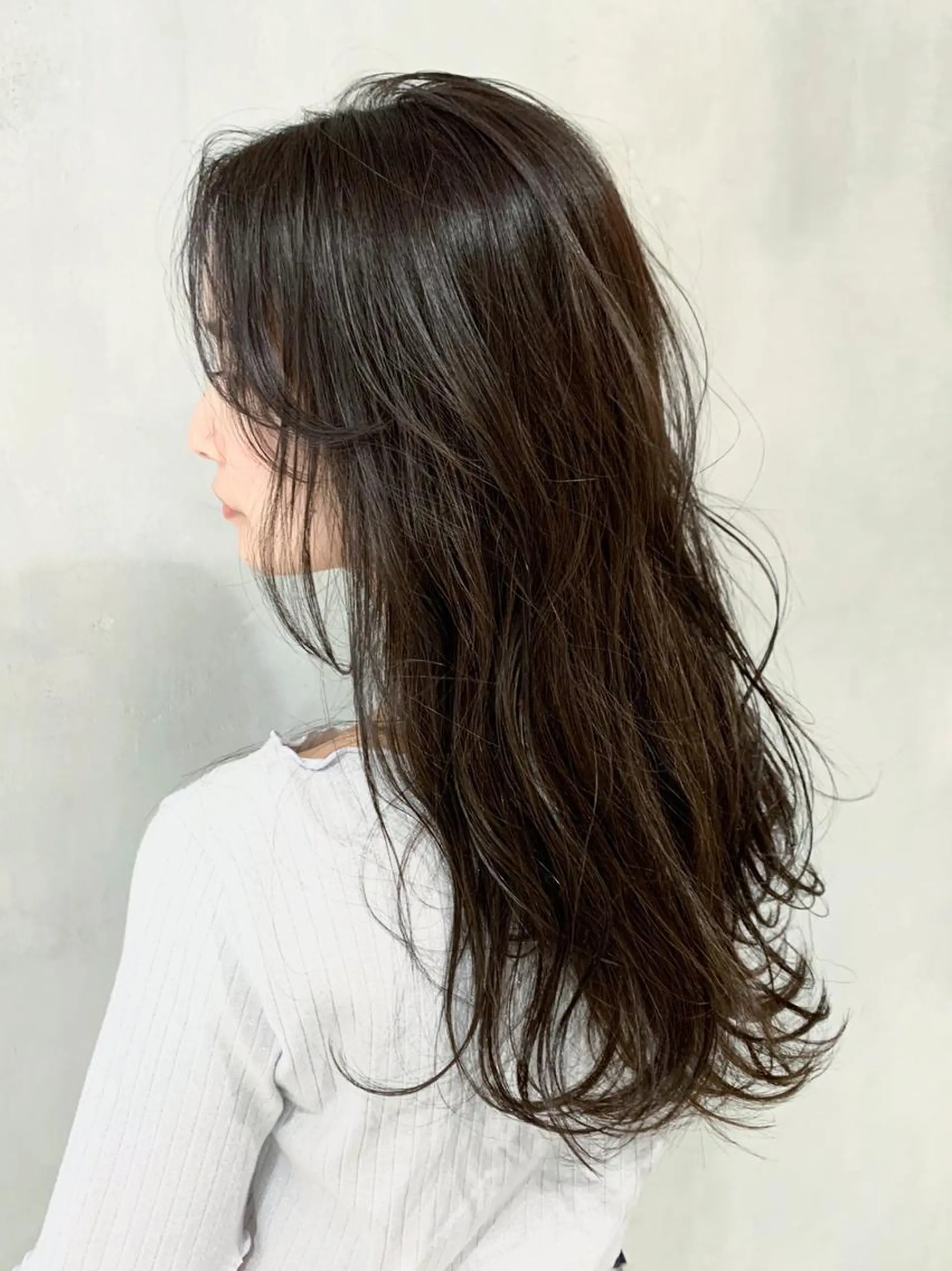 セミロング カラー パーマ ヘアアレンジ ITbyALBUM 中野店のヘアスタイル