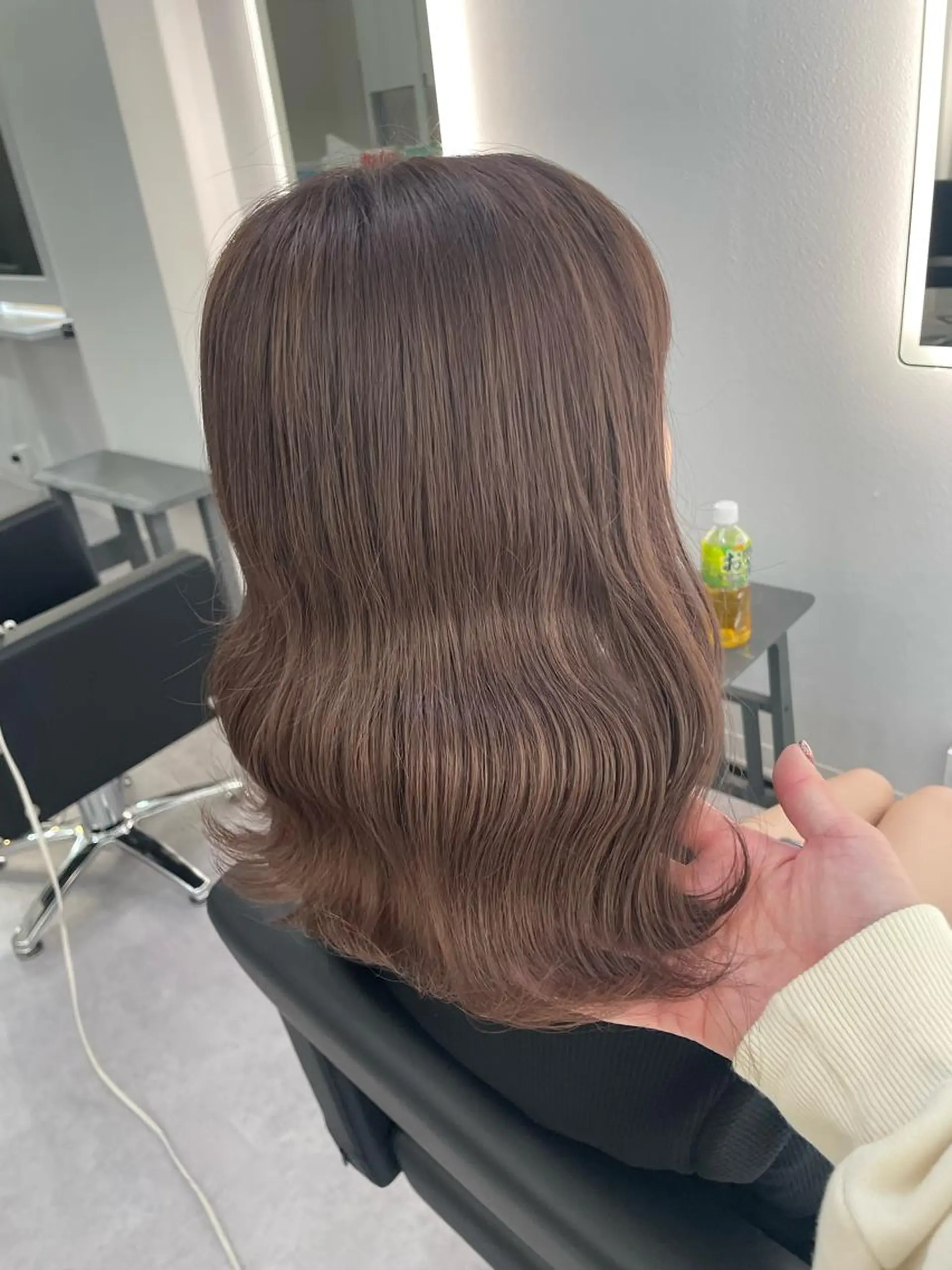 ミディアム カラー ヘアアレンジ メンズ メンズブリーチ メンズハイトーン ブリーチ ケアブリーチ 透明感カラー Cielro/ダブル カラー/西田咲希のヘアスタイル