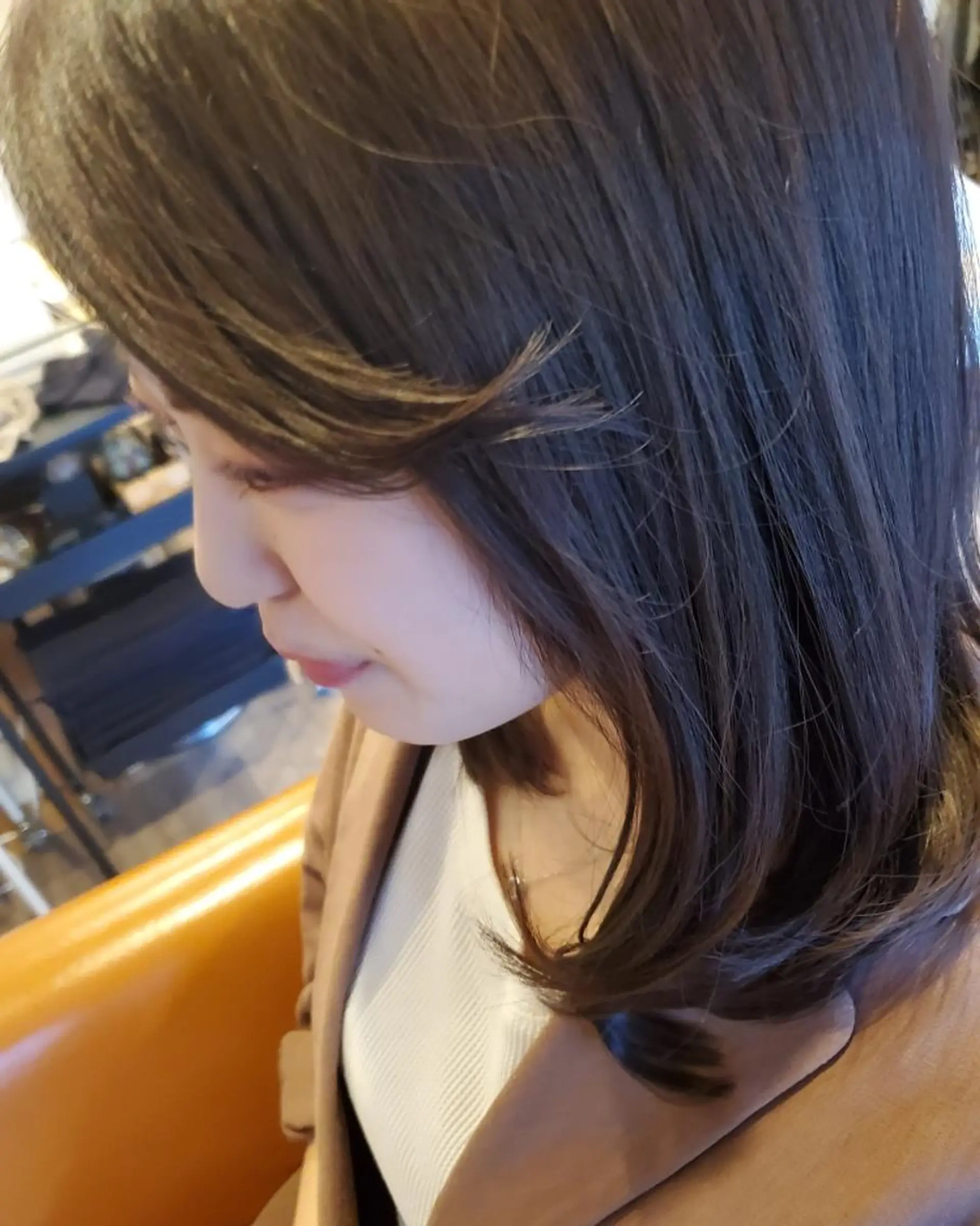 セミロング カラー アディクシーカラー 外国人風カラー トリートメント カット ヘアカラー トリートメント spa hair ark 富井直美のヘアスタイル
