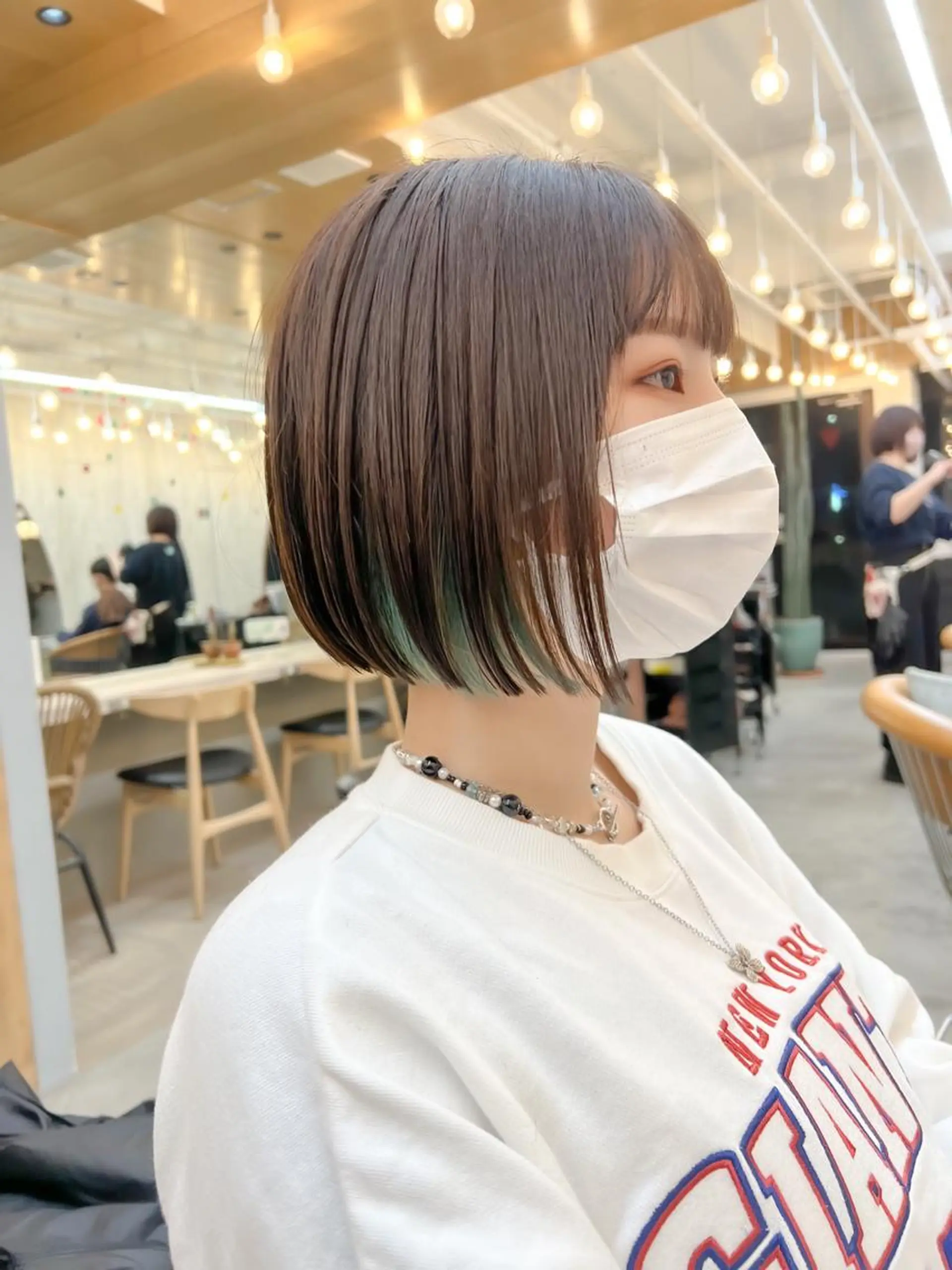 ショート カット ヘアカラー トリートメント ボブ/縮毛矯正 髪質改善/もえるのヘアスタイル