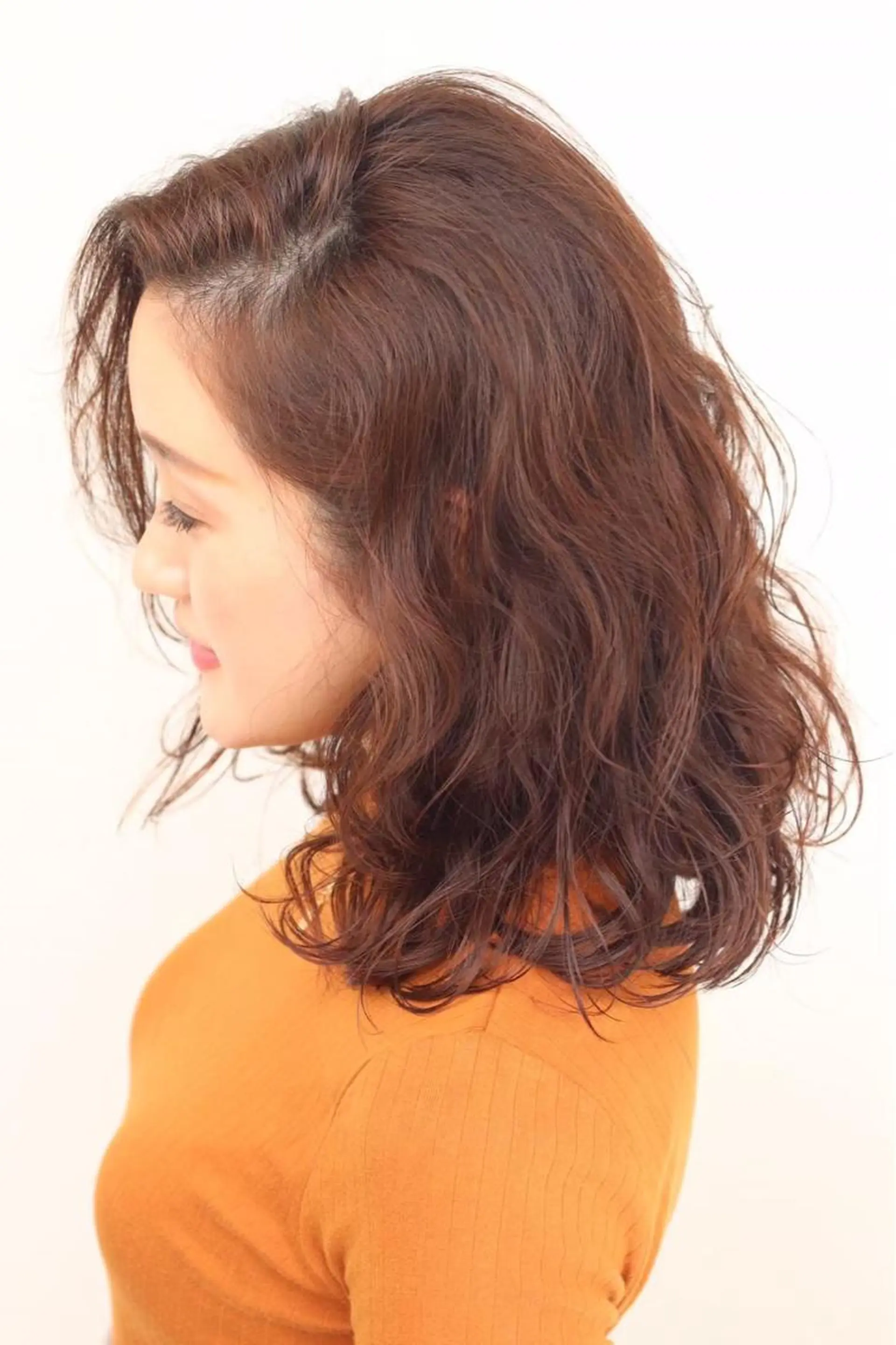 セミロング カラー カット ヘアカラー トリートメント 小川 美香のヘアスタイル