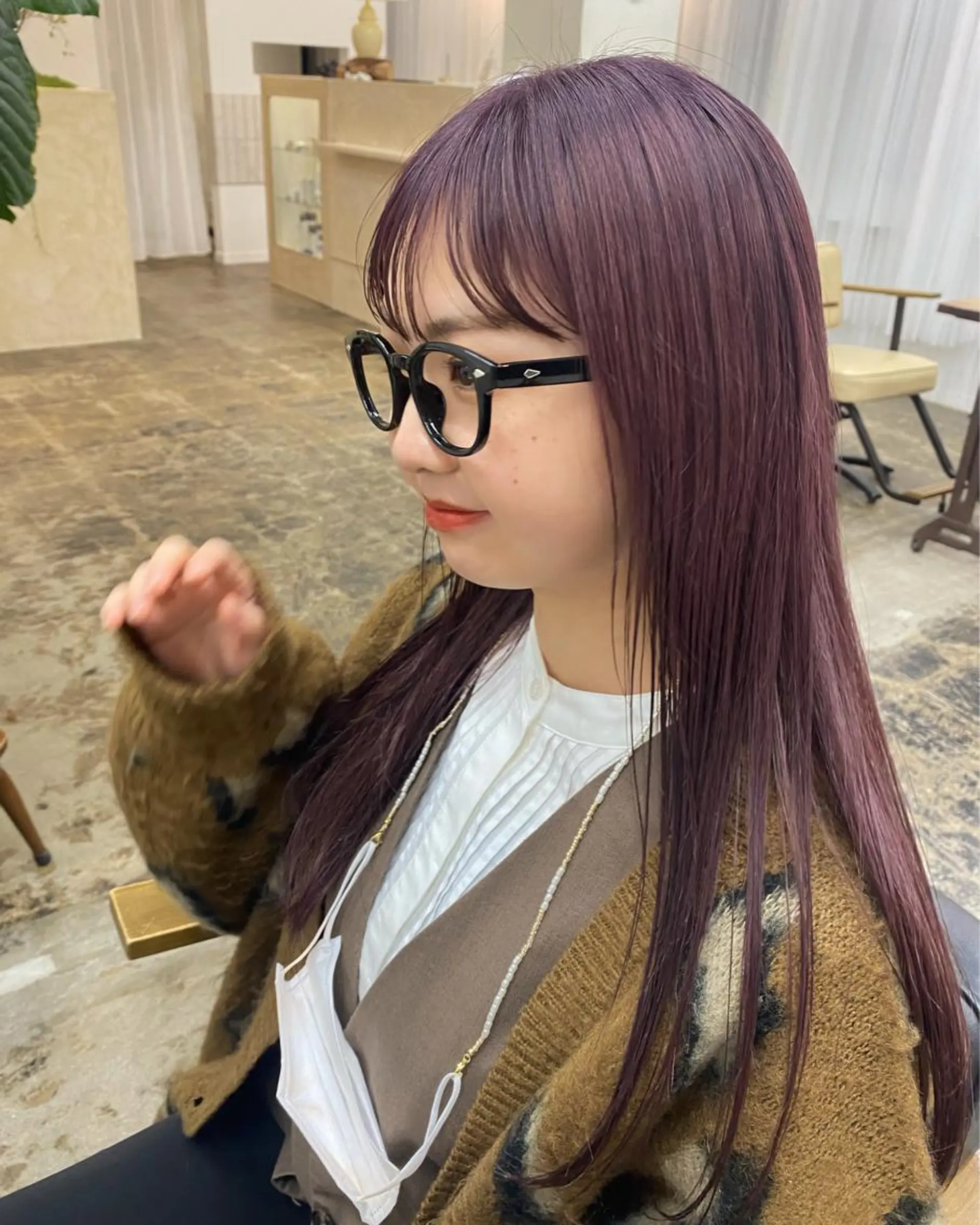 ロング カラー 原 瑞希のヘアスタイル