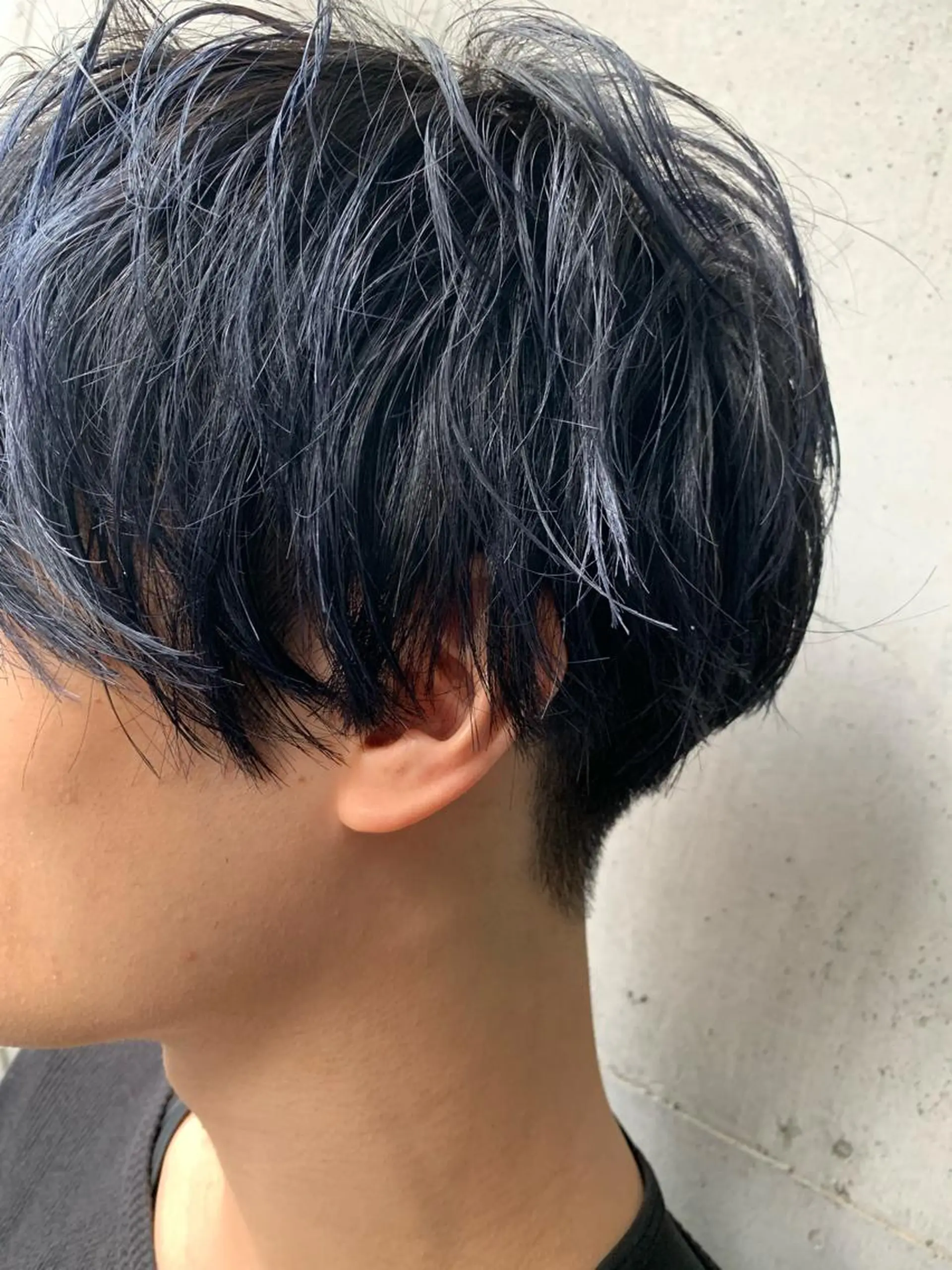 ショート カラー ヘアアレンジ メンズ メンズ就活ヘア 黒髪 ブルーカラー ブルーブラック カット ヘアカラー トリートメント 🇺🇸海外ヘア 🇰🇷MASANOのヘアスタイル
