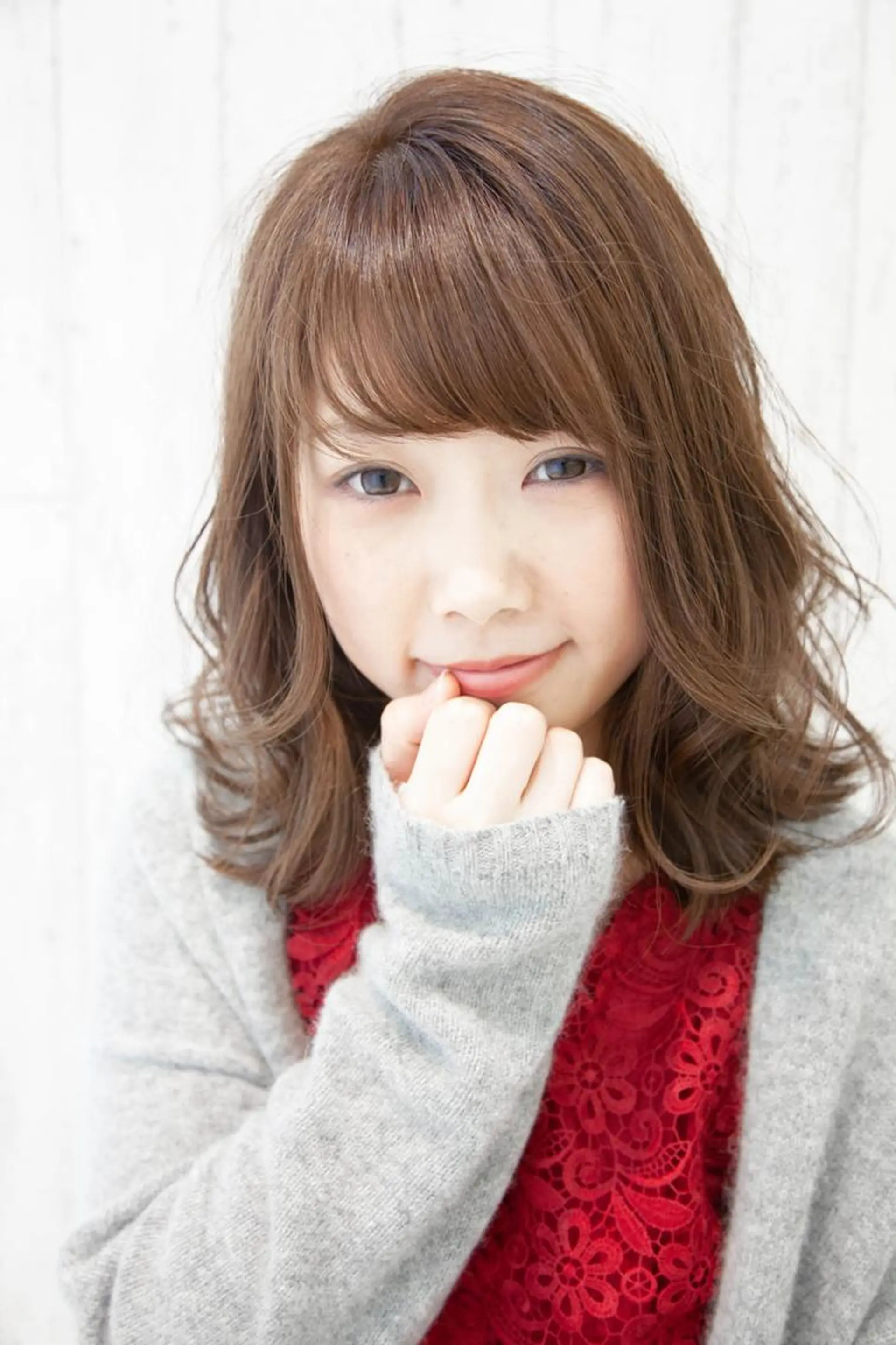 セミロング カラー パーマ ストレートパーマ お得なクーポン掲載▼ 🌷三國祐美🌷のヘアスタイル