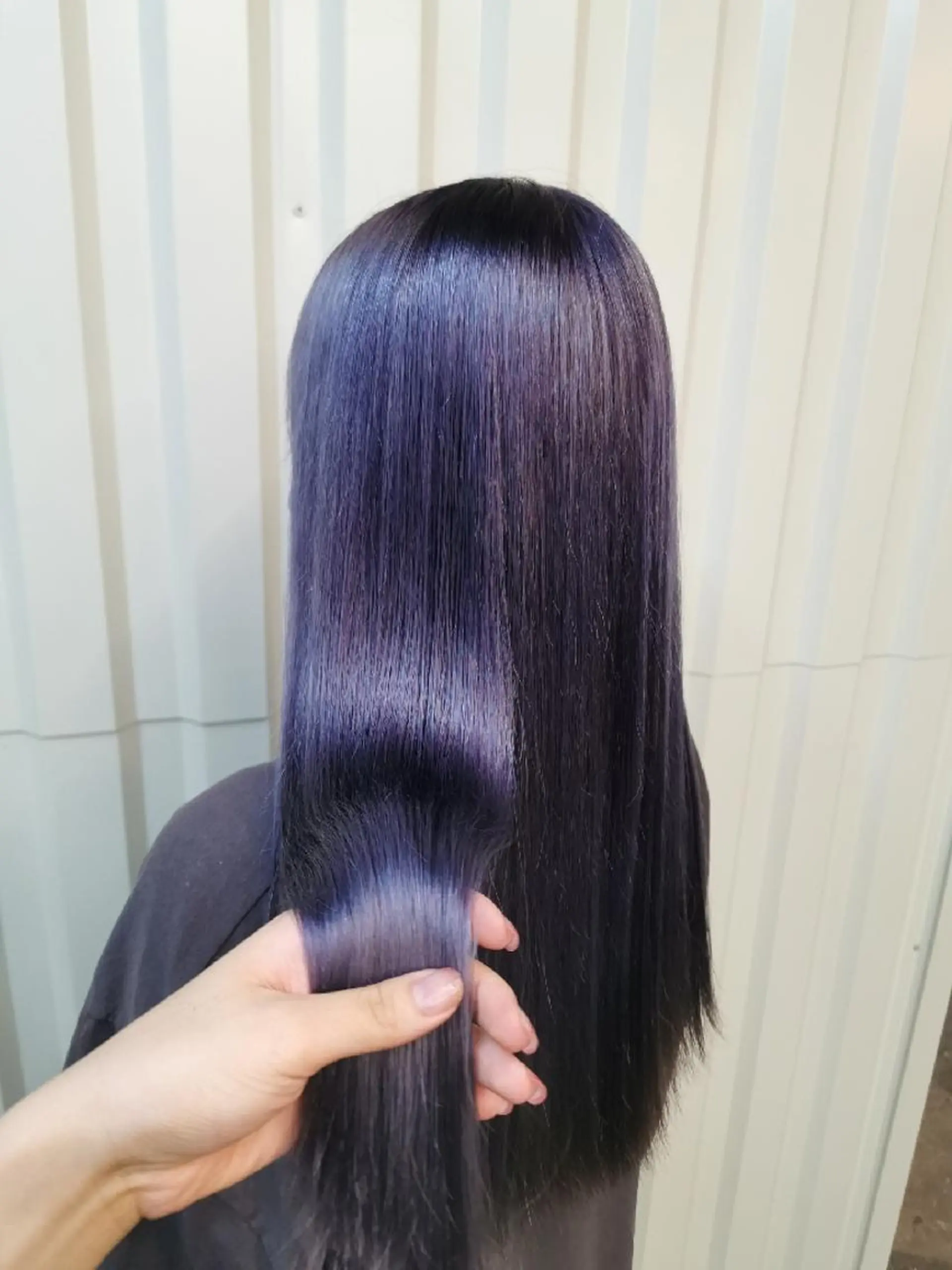 カラー ロング パープルカラー シルバー グランアイ𑁍 船橋北口店菊間のマツエク・マツパデザイン