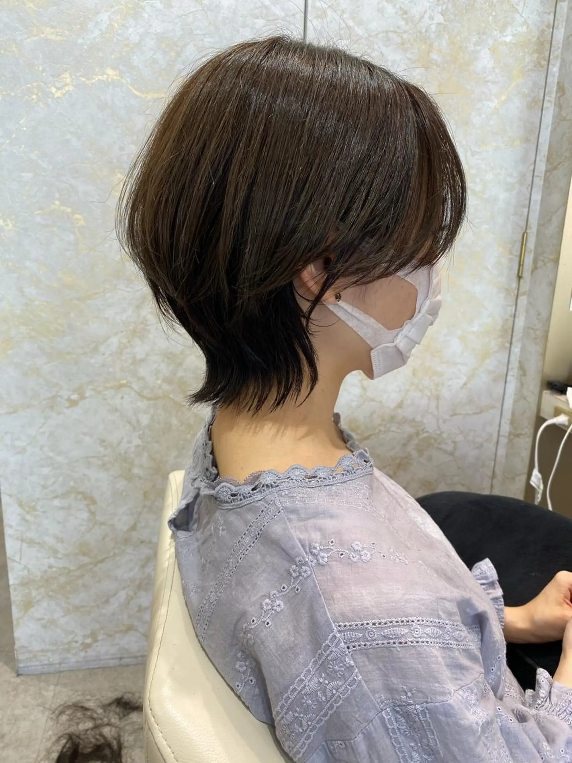 ショート カラー ヘアアレンジ 店長/mao/ 前髪/顔周りカットのヘアスタイル