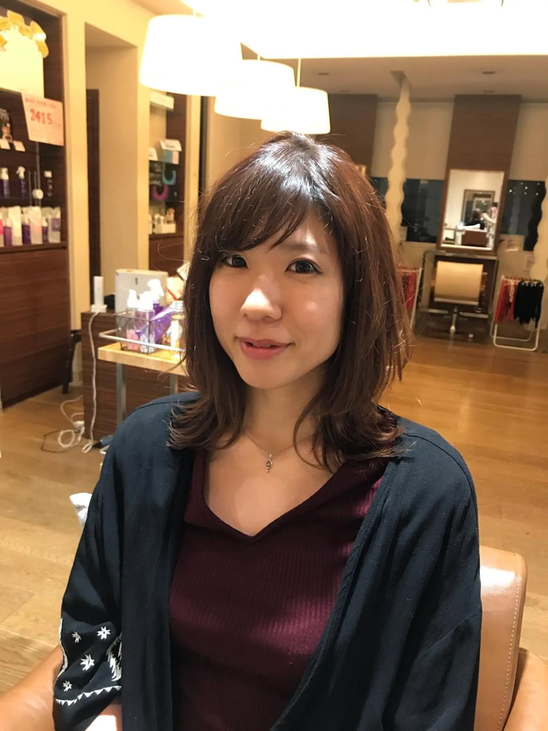 ミディアム くびれヘア 山本 大智のヘアスタイル