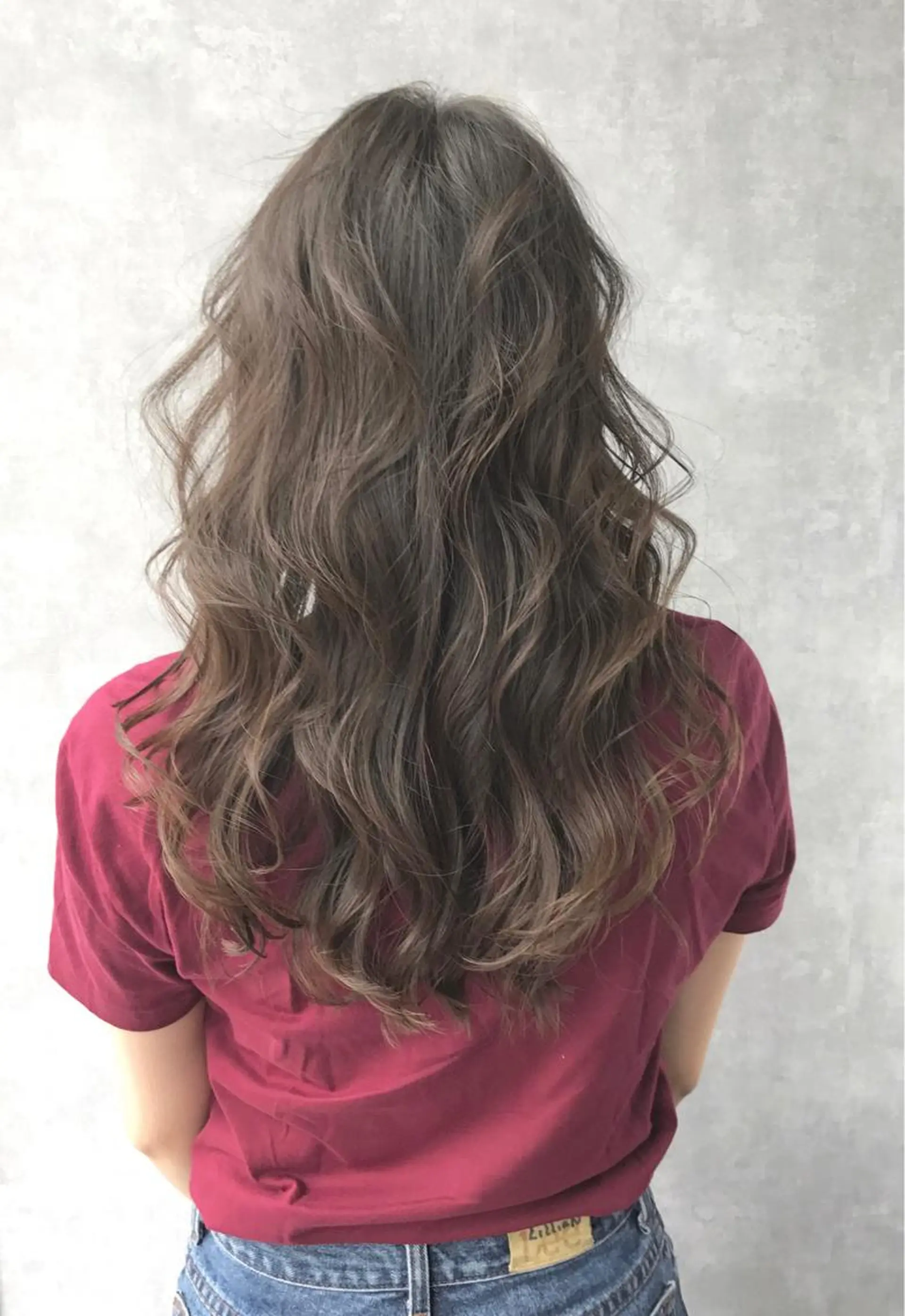 セミロング カラー グレージュ ハイライトカラー ラベンダーカラー ラベンダーグレージュ ラベンダーグレー TOMOYA/ ショート、レイヤーのヘアスタイル