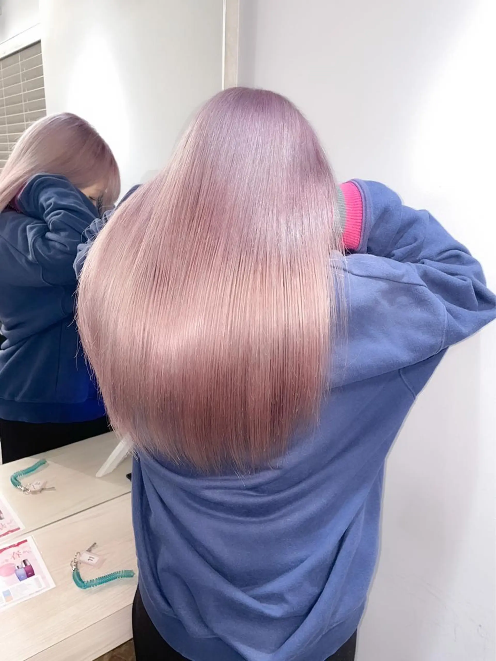 ロング カラー ヘアアレンジ イルミナカラー 髪質改善 トリートメント 酸性ストレート ✨美髪矯正×髪質改善 🍎カイト🍎渋谷のヘアスタイル