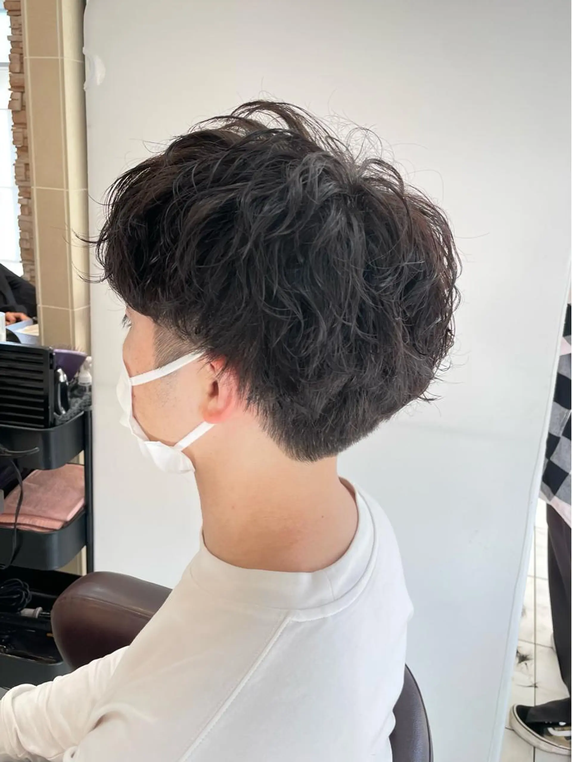 メンズ カット パーマ 新籾 尚哉のヘアスタイル