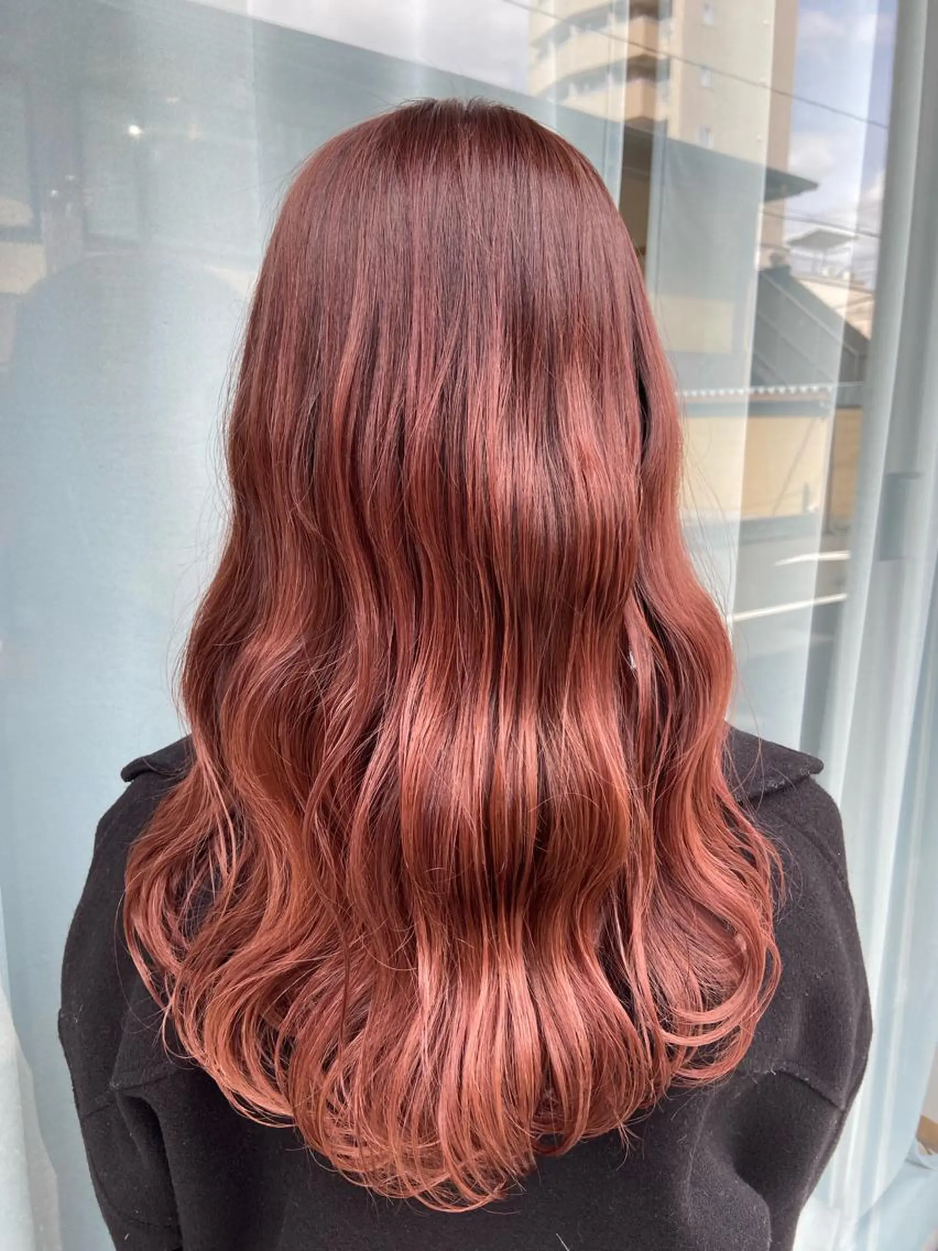 ロング カラー カット ヘアカラー トリートメント 大野 りんのヘアスタイル