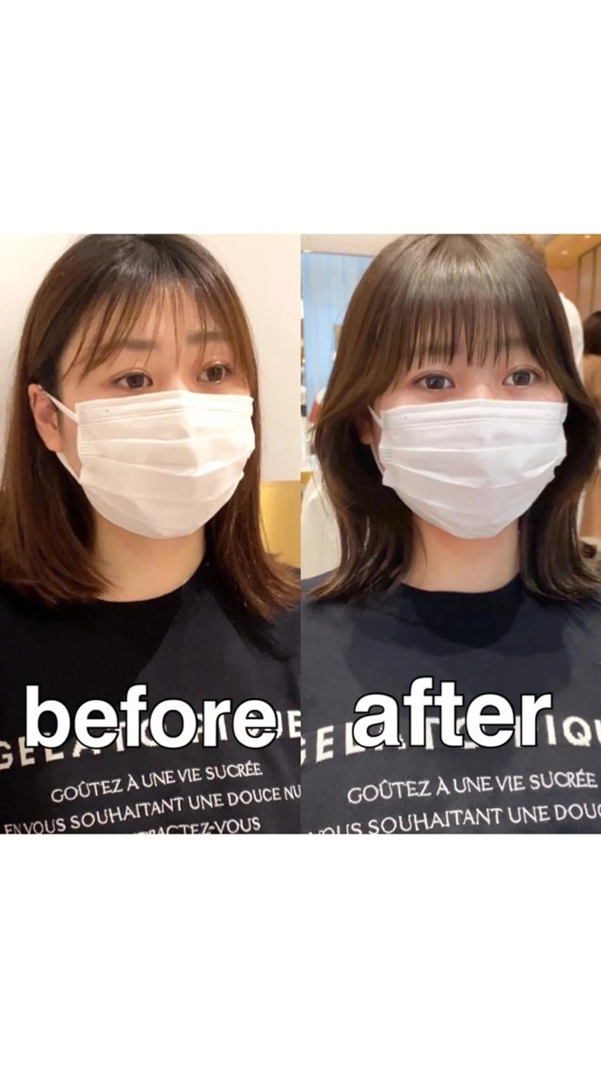 ミディアム カラー パーマ ヘアアレンジ カット ヘアカラー トリートメント ヘアセット 小野寺瑞希 /最小顔カットのヘアスタイル