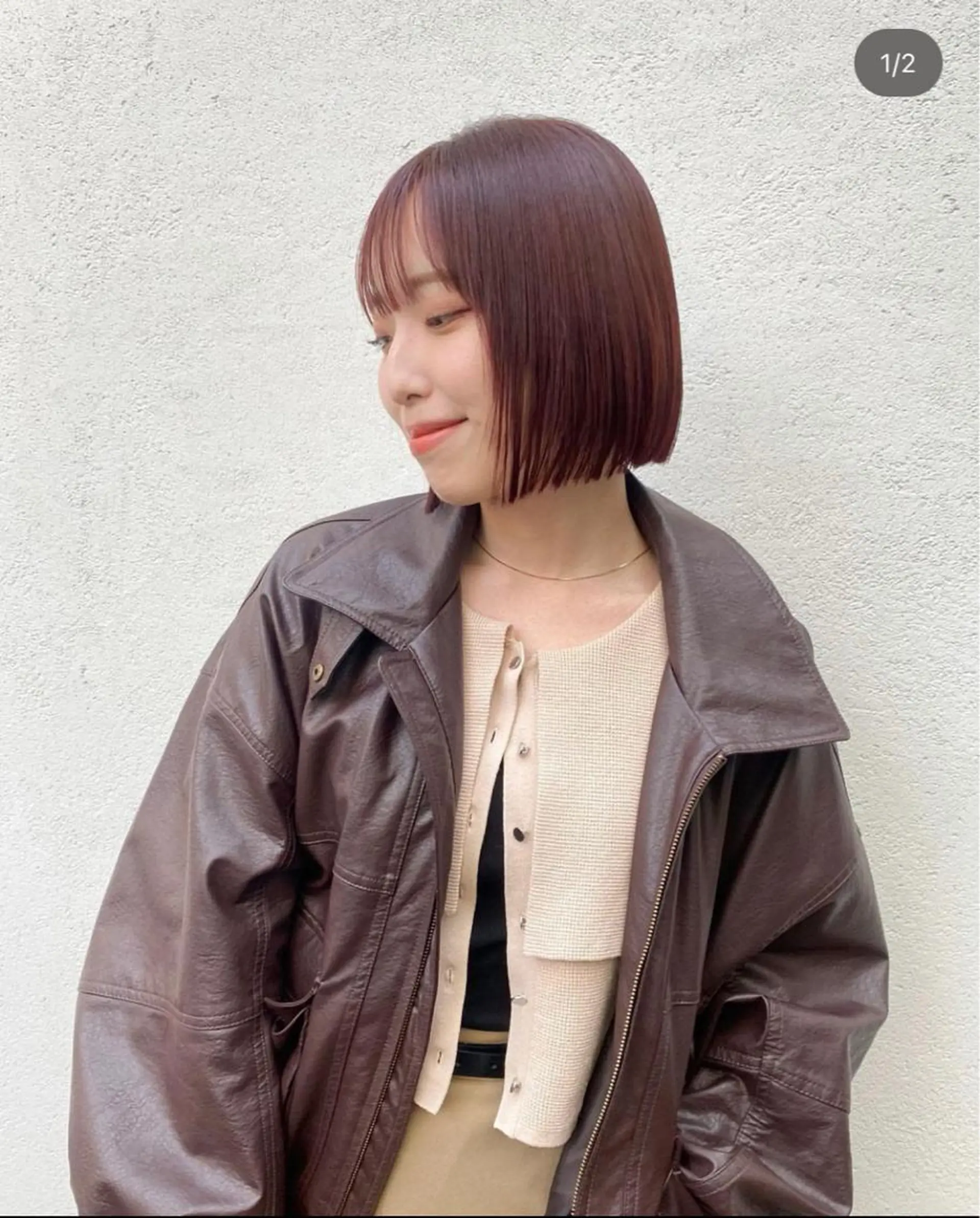 ショート カラー ボブ/ミニボブ 透明感カラーkadoのヘアスタイル