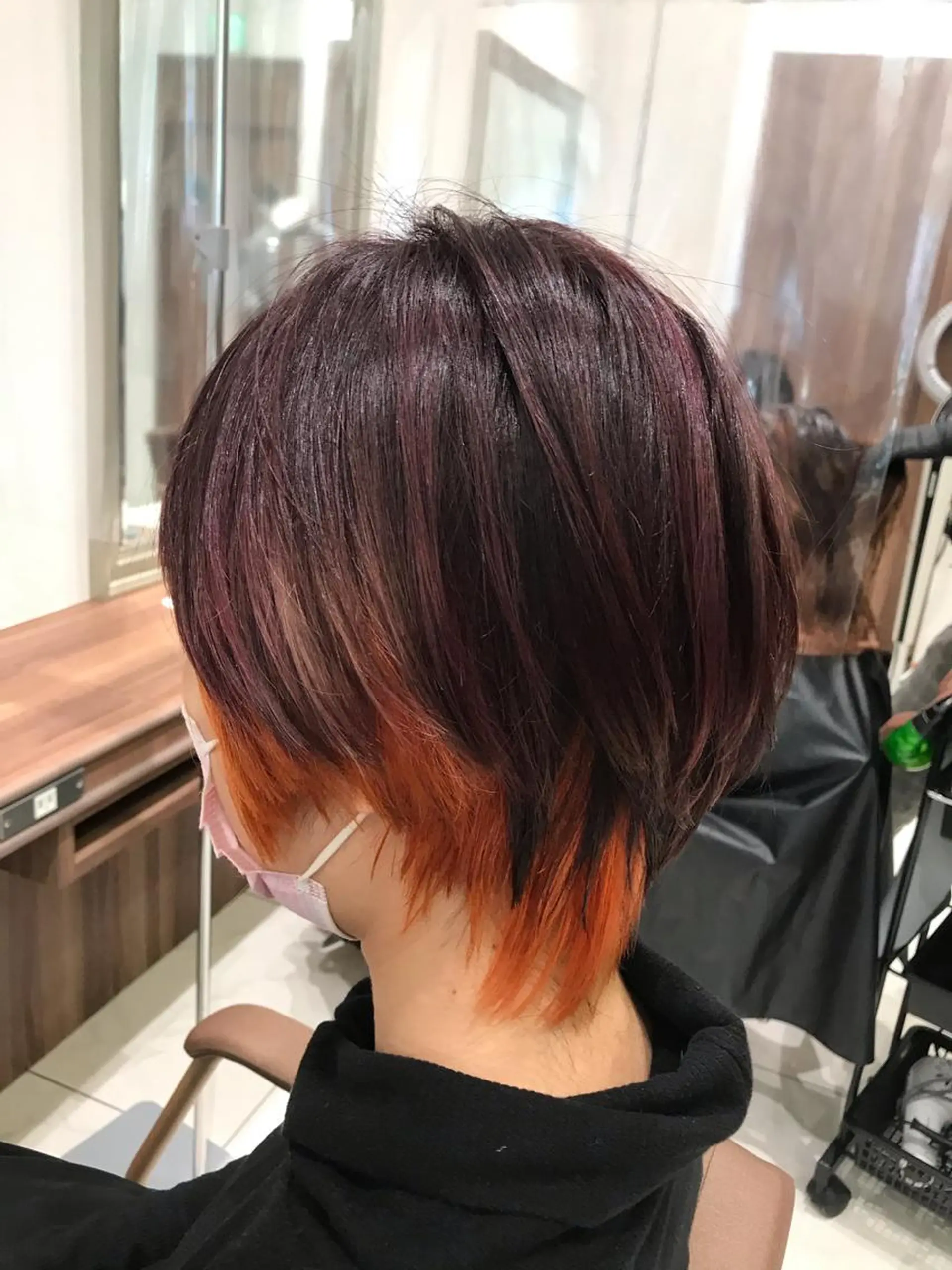 ショート カラー デザインカラー ショートヘア ウルフカット Ash宮前平/パーマ /縮毛矯正/鈴木和也のヘアスタイル