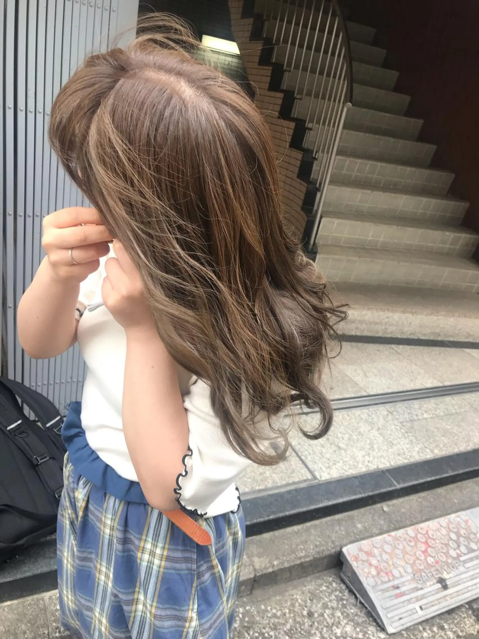 ロング カラー ベージュカラー 🫧透明感カラー/ ボブ/小笠原汐海🪽のヘアスタイル