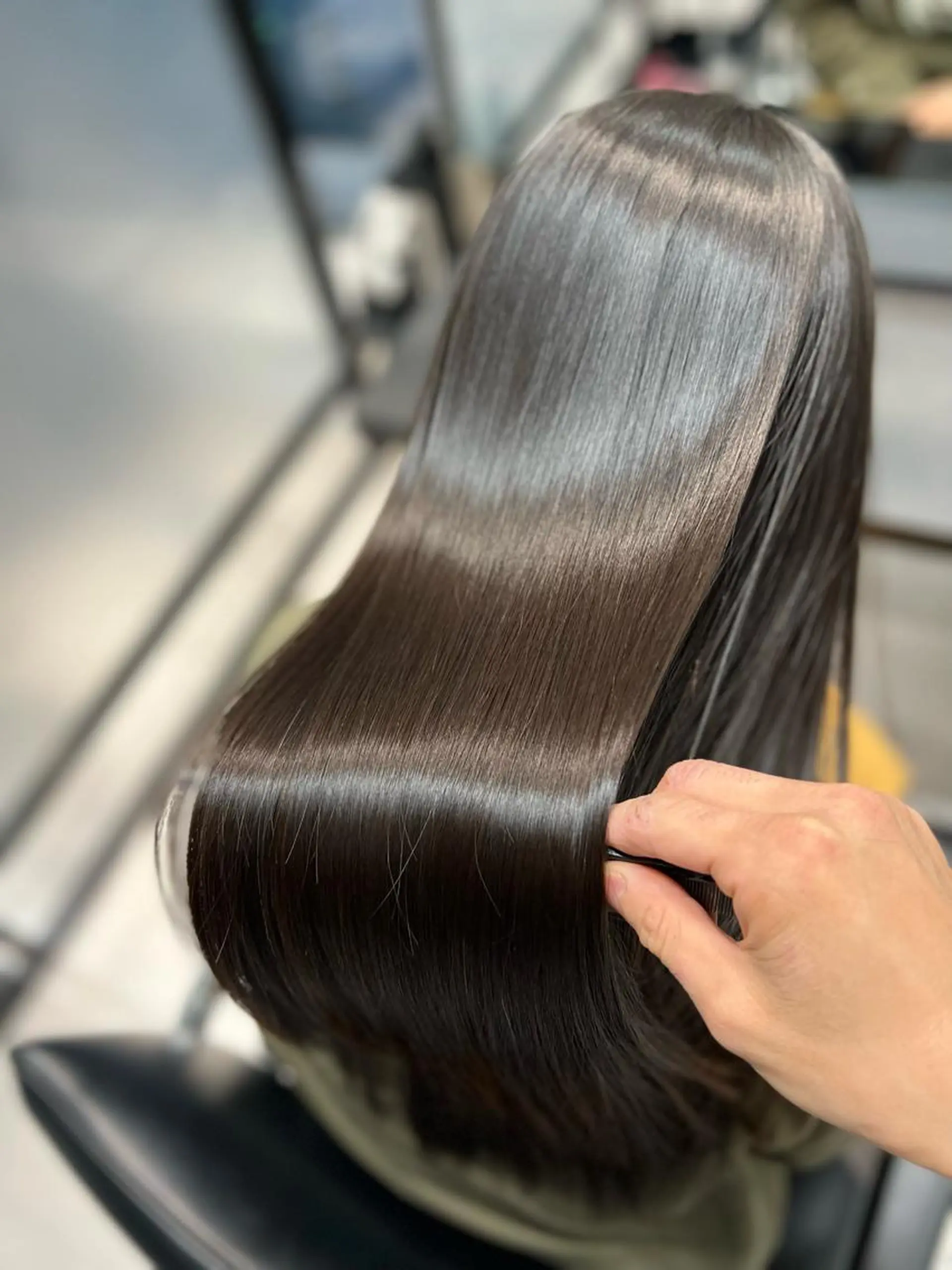 ロング 縮毛矯正 トリートメント 縮毛矯正　野口 恵のヘアスタイル