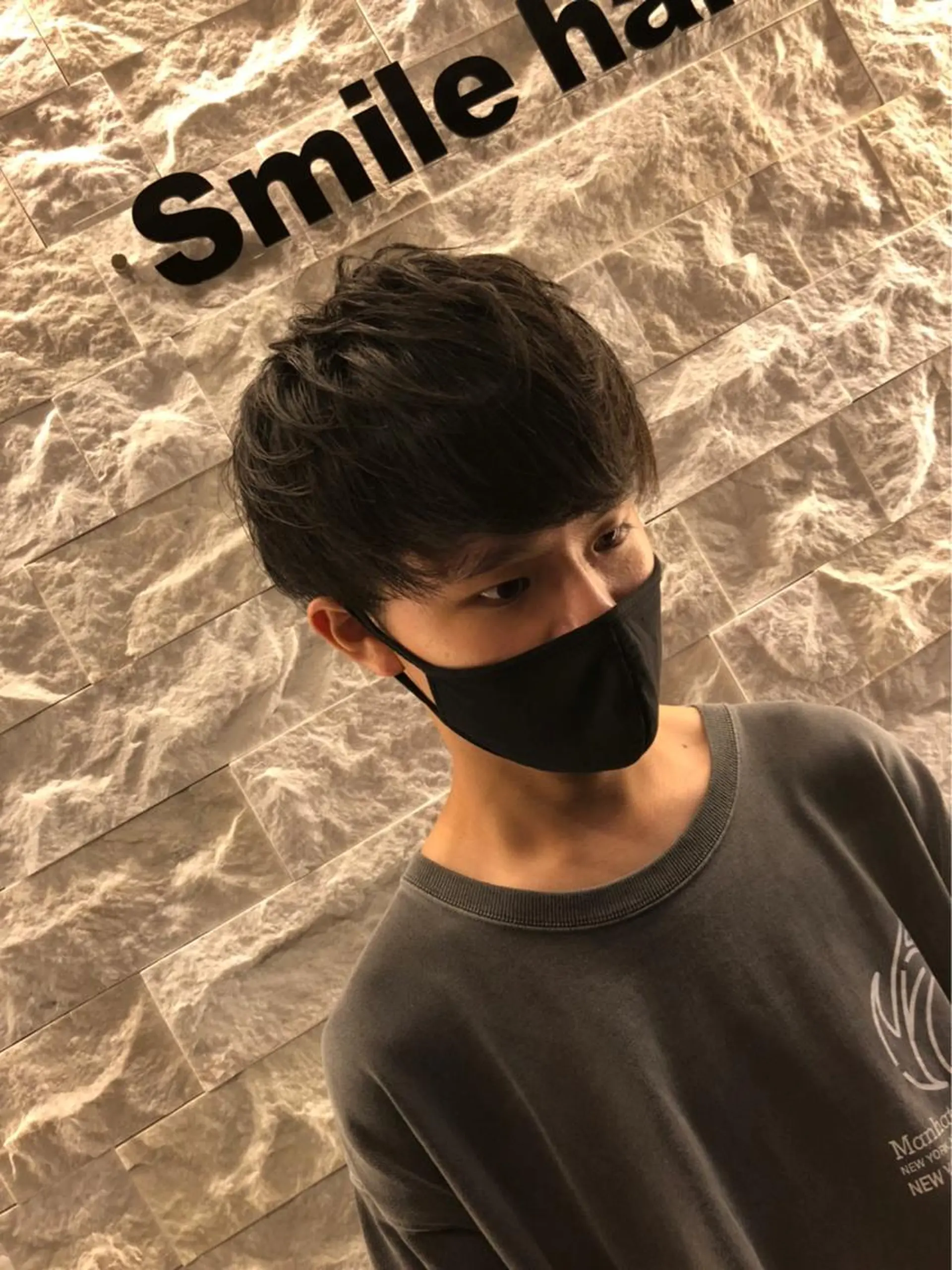 ショート メンズ マッシュ 福留 叶太のヘアスタイル