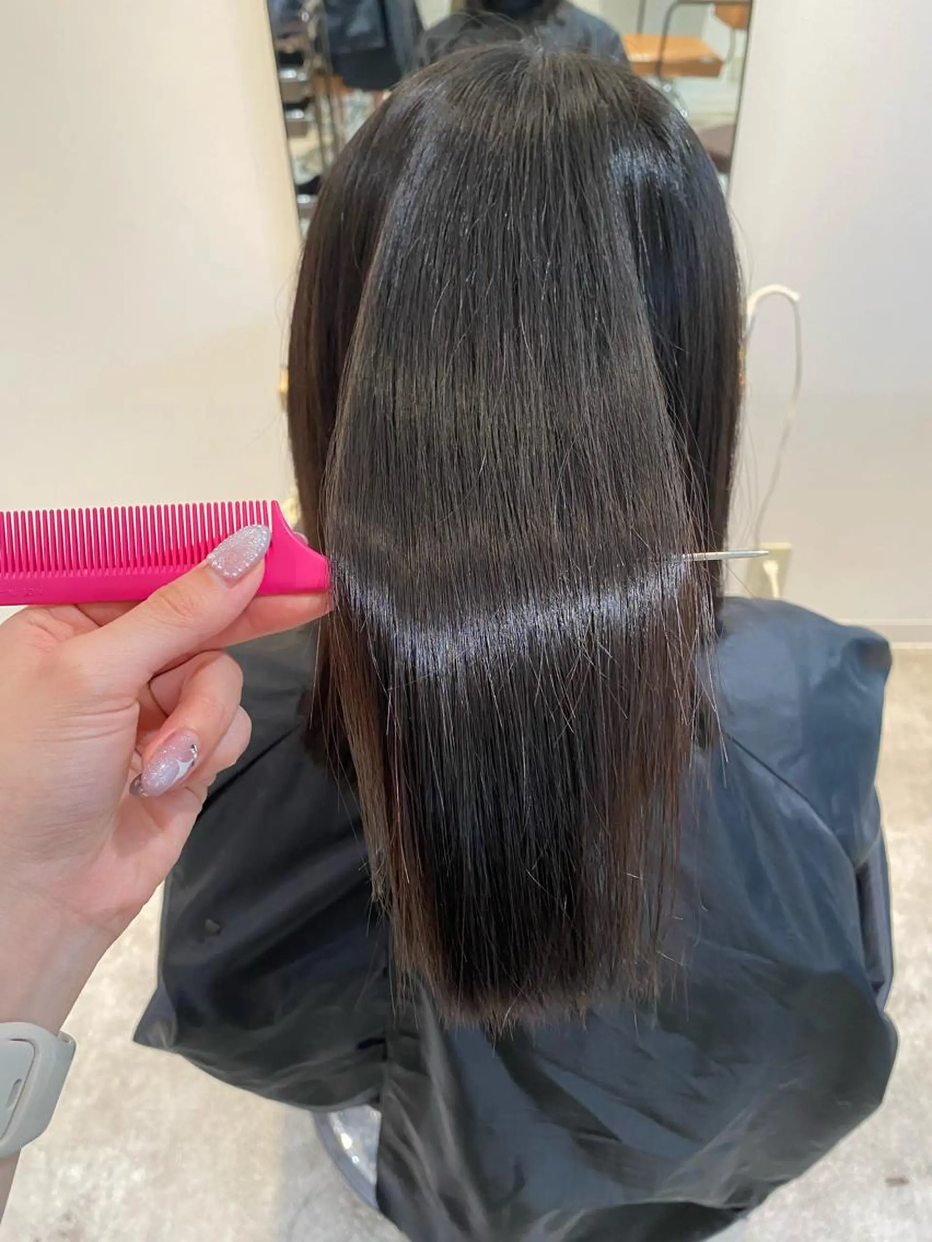 セミロング 縮毛矯正 カット 縮毛矯正 オスズ 🎀´-のヘアスタイル