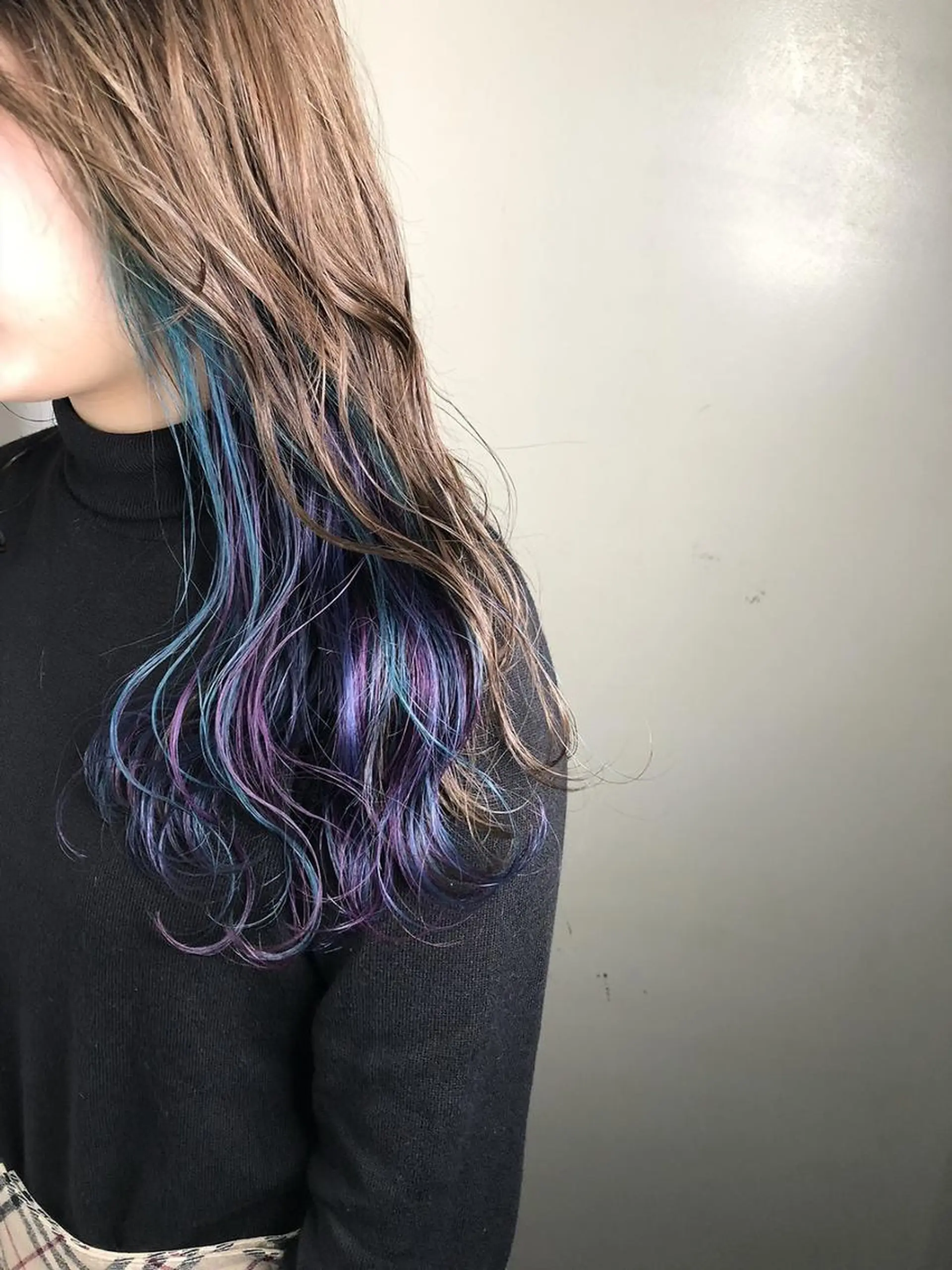 ロング カラー インナーカラー ユニコーンカラー ANGELICA 難波店のヘアスタイル