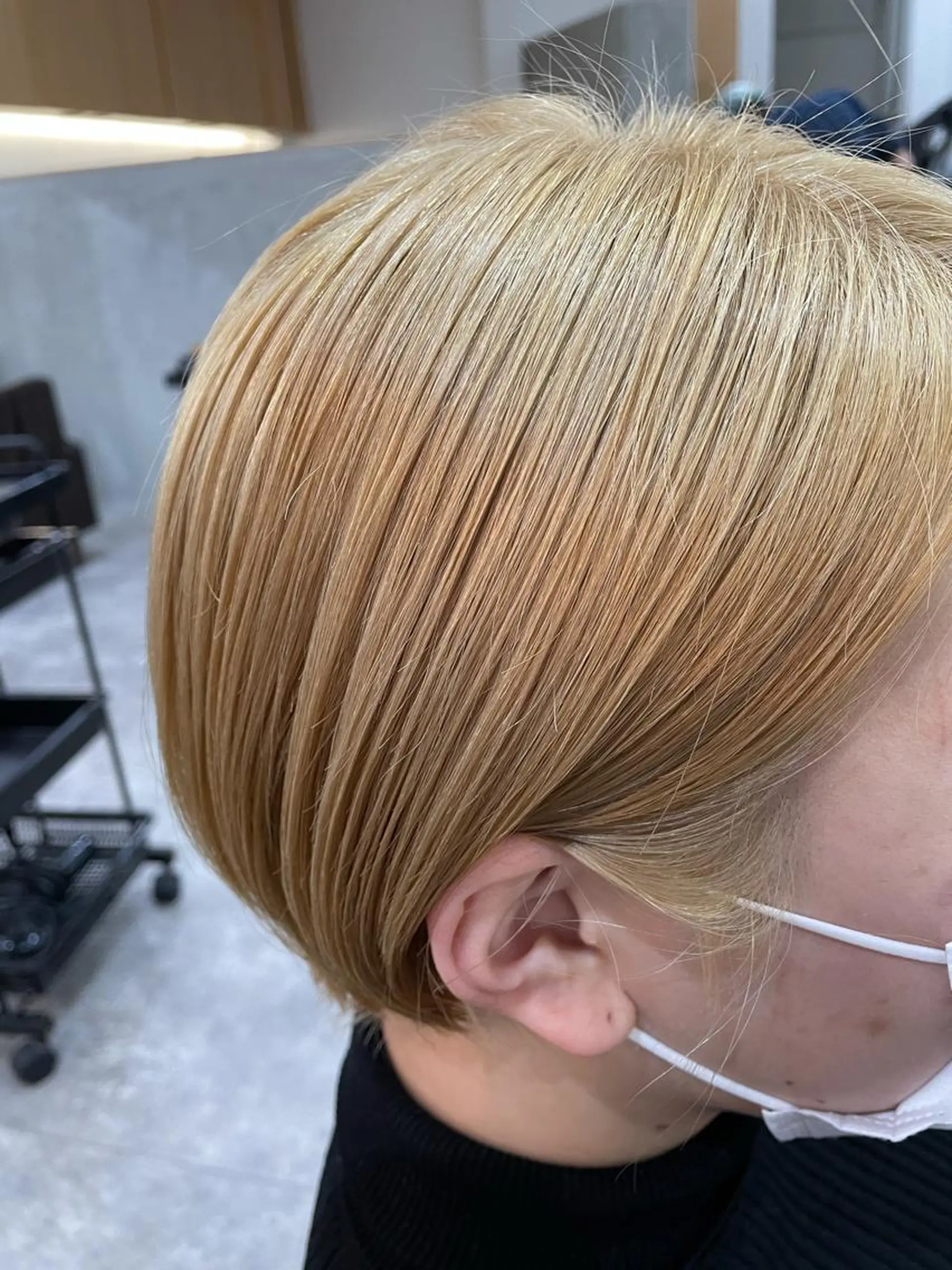 ショート ヘアカラー トリートメント パーマ/透明感カラー /ボブ/吉田一生のヘアスタイル