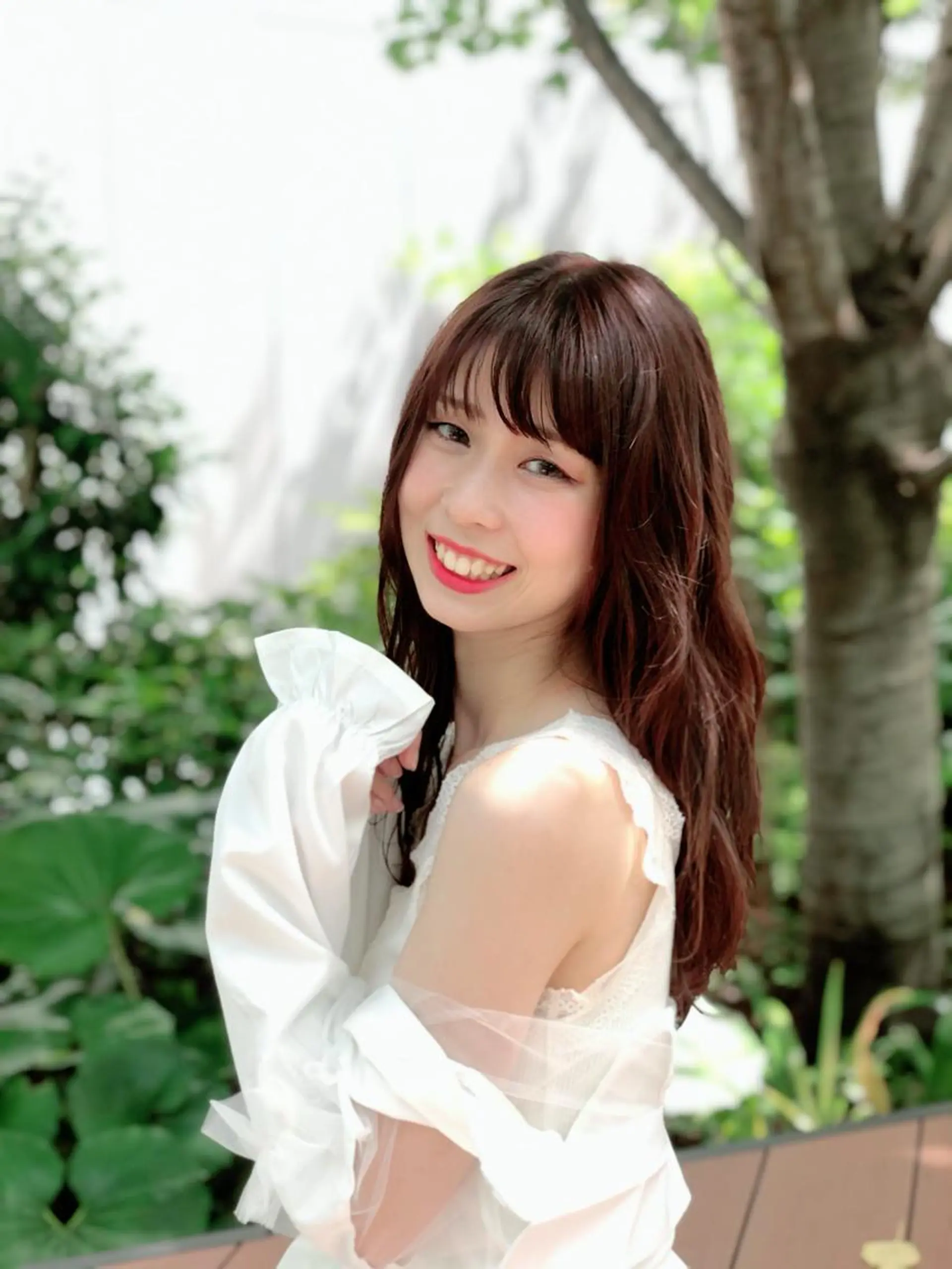 ロング カラー 能登谷 きよのヘアスタイル