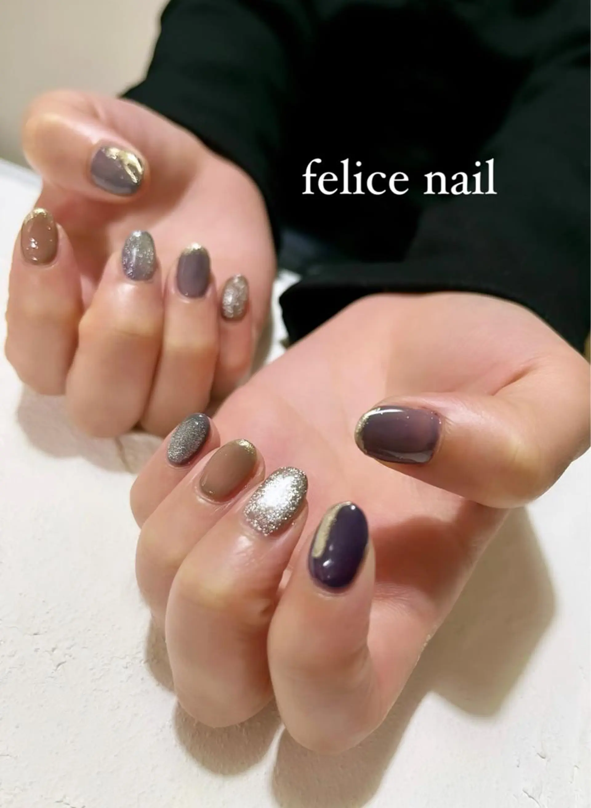 ネイル 冬ネイル felice nailのネイルデザイン