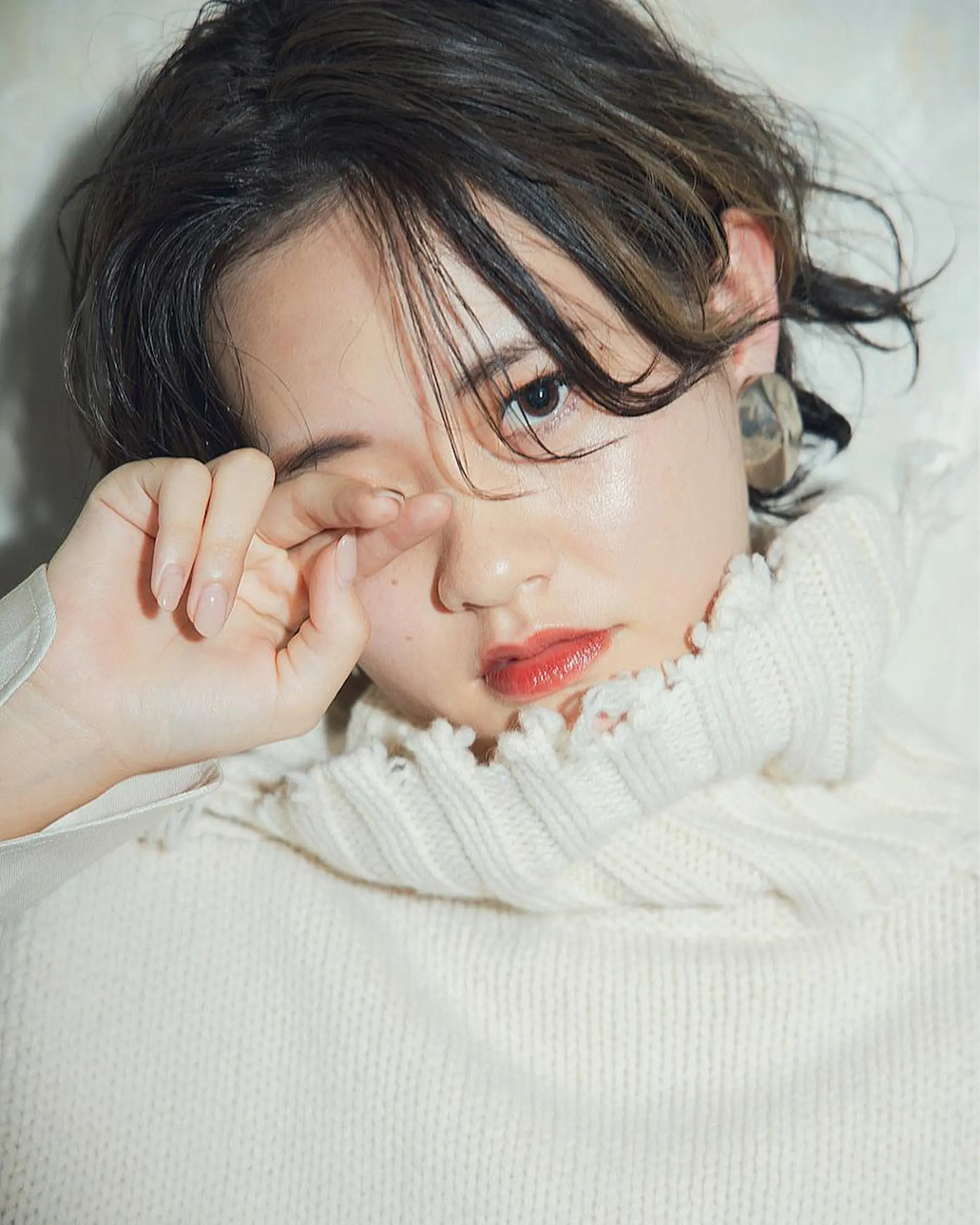 ショート カラー ウルフレイヤーカット /チヒロのヘアスタイル