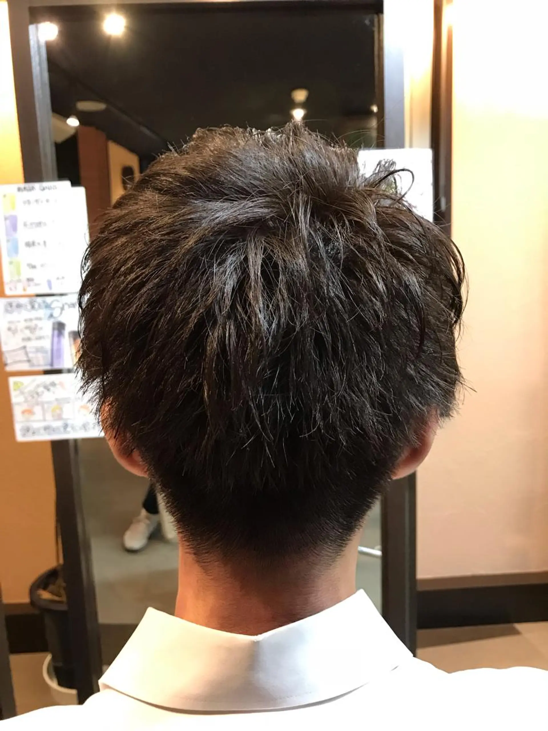 ショート メンズ ❣️大人色気レイヤー 美髪縮毛 金山❣️のヘアスタイル