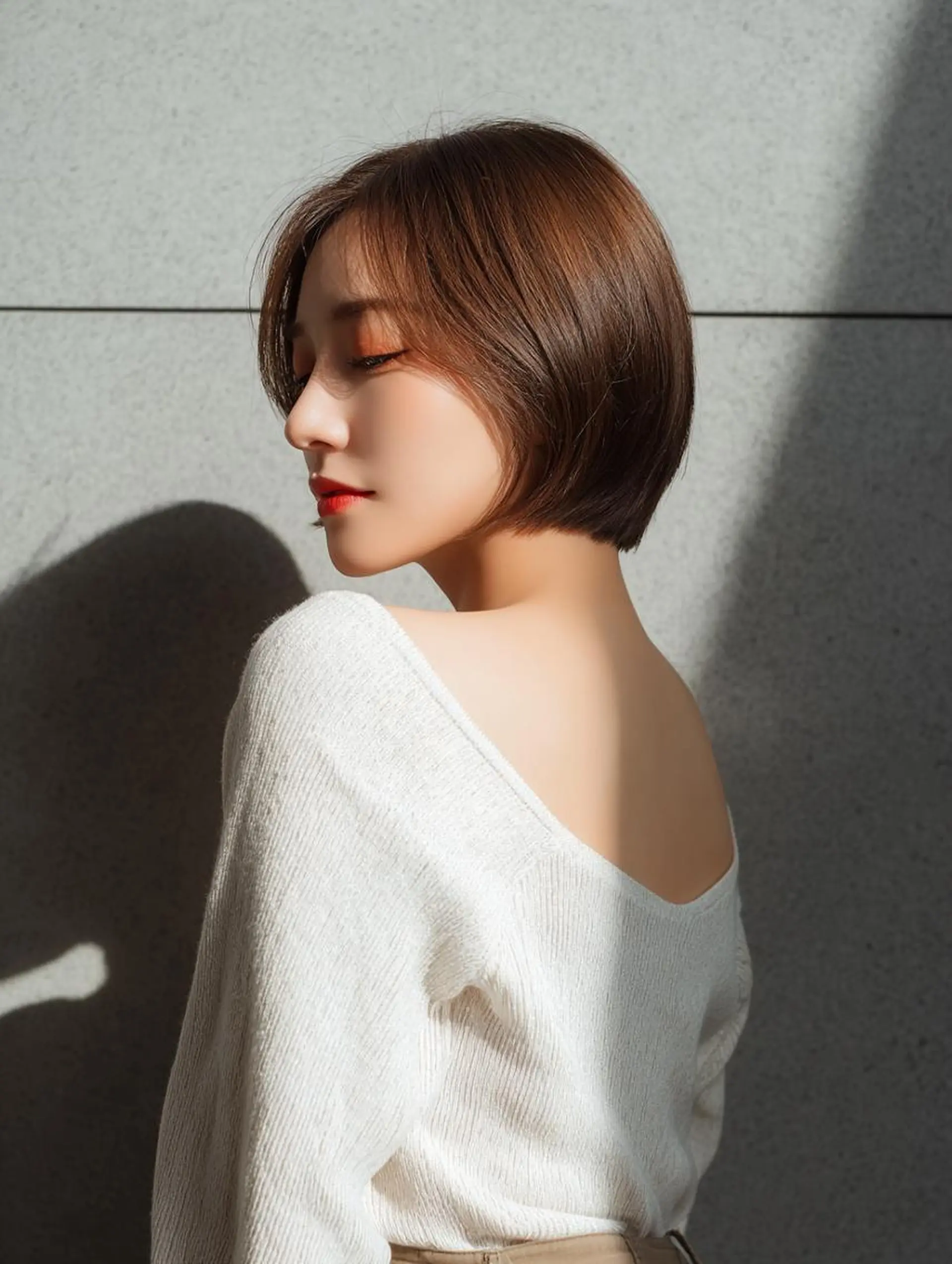 ショート カラー ブラウンカラー ミルクティーブラウン ボブ ヘアカラー ブリーチお任せ🫧 tokute高円寺のヘアスタイル