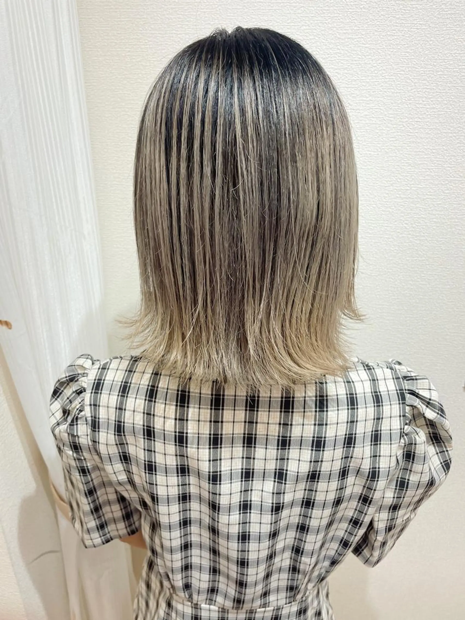 ミディアム カラー ケアブリーチ /髪質 改善/古橋圭史郎のヘアスタイル