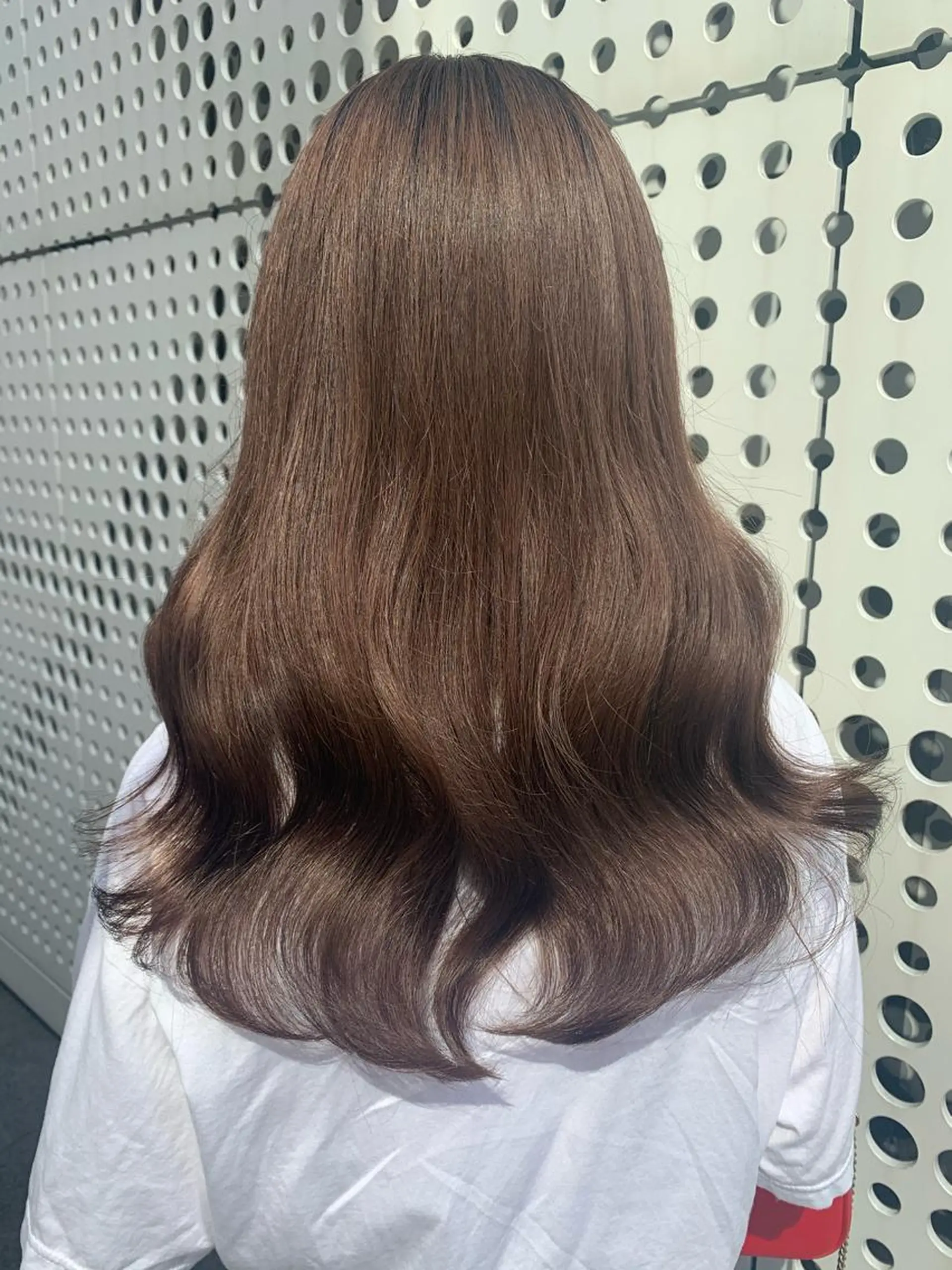 ロング カラー ヘアアレンジ ベージュカラー ショコラベージュ 心斎橋🤍韓国風🤍 Mamiのヘアスタイル